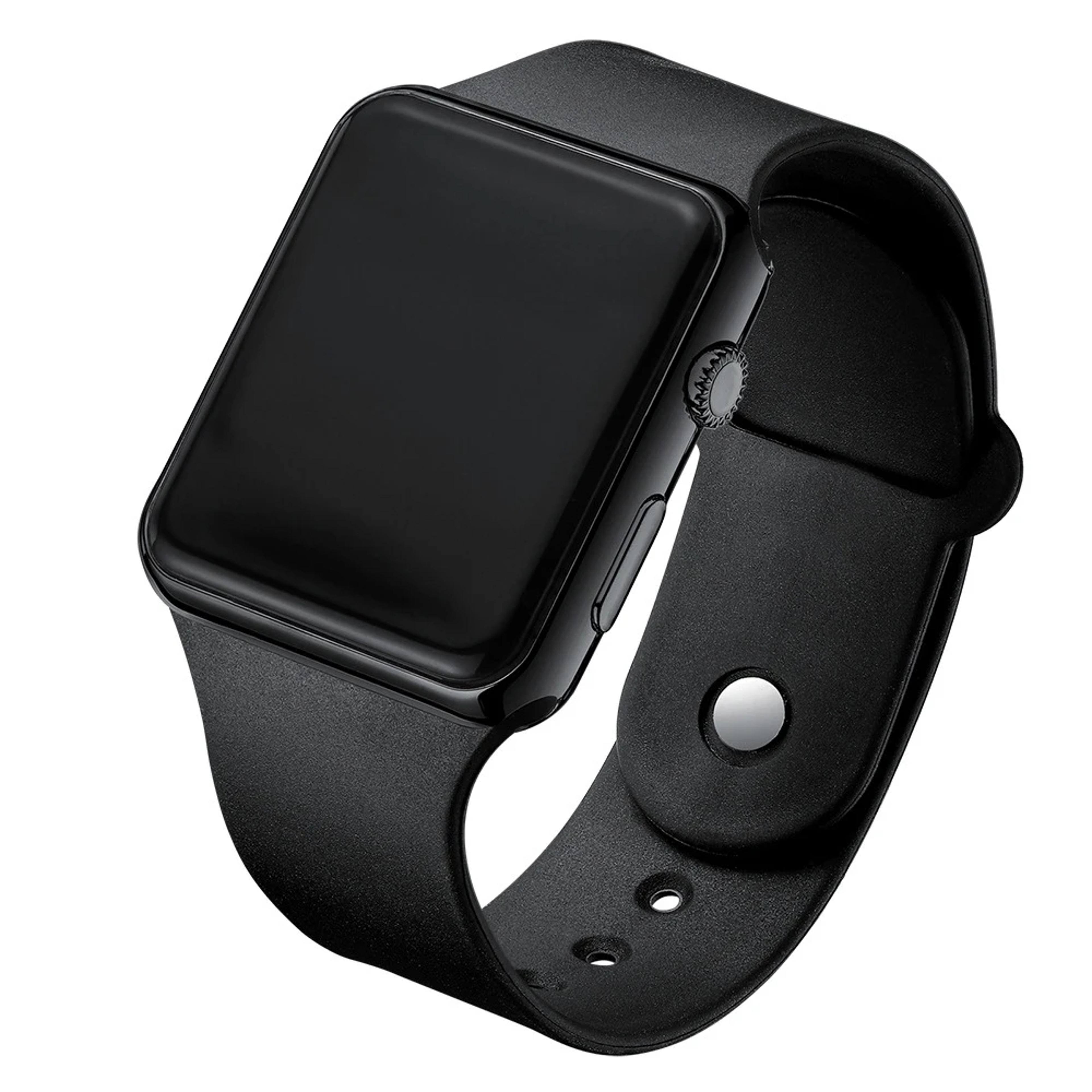 simple digital led watch for men women sport casual silicone wristband watch