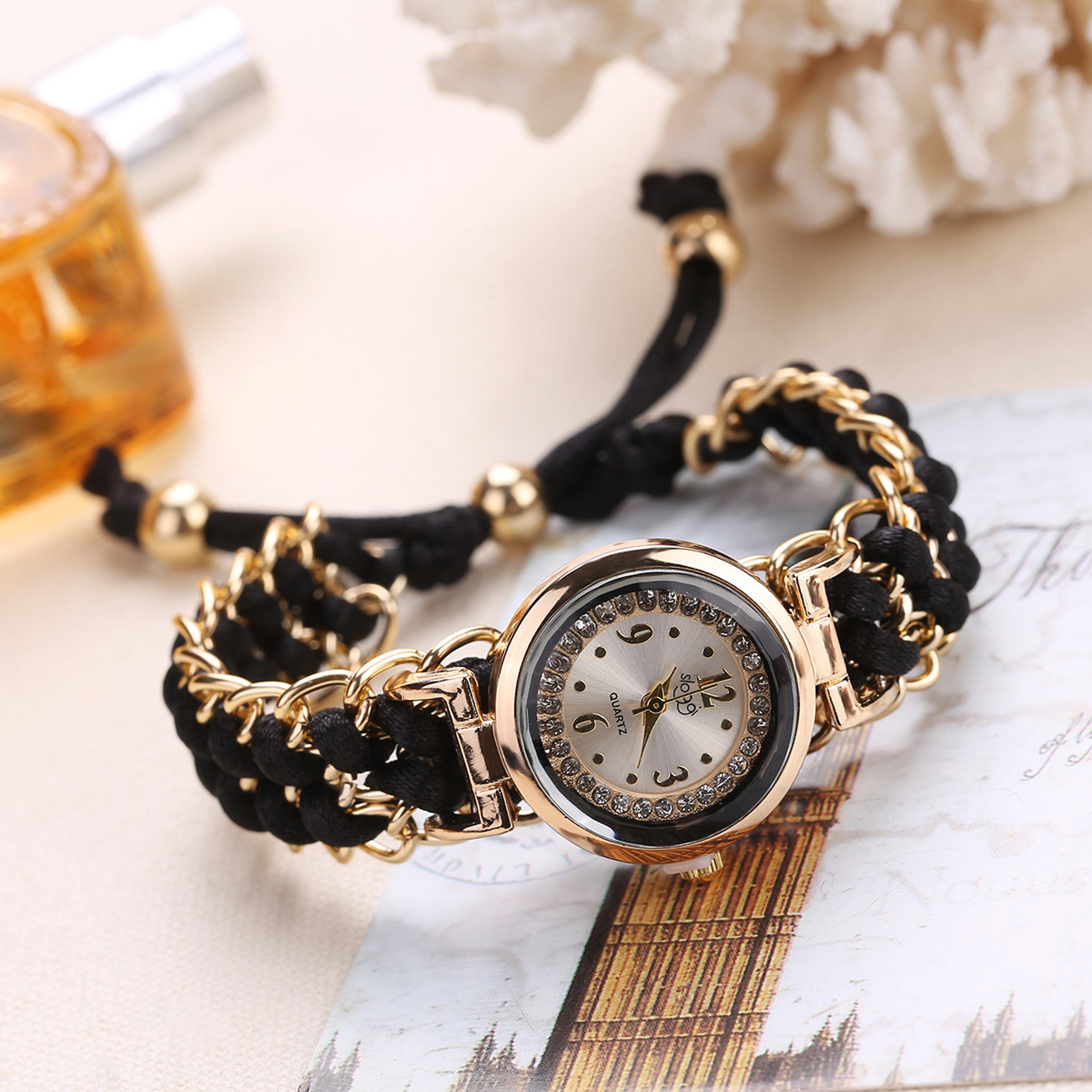 fashion women watches knitting rope chain analog quartz wrist watch elegant casual ladies gift