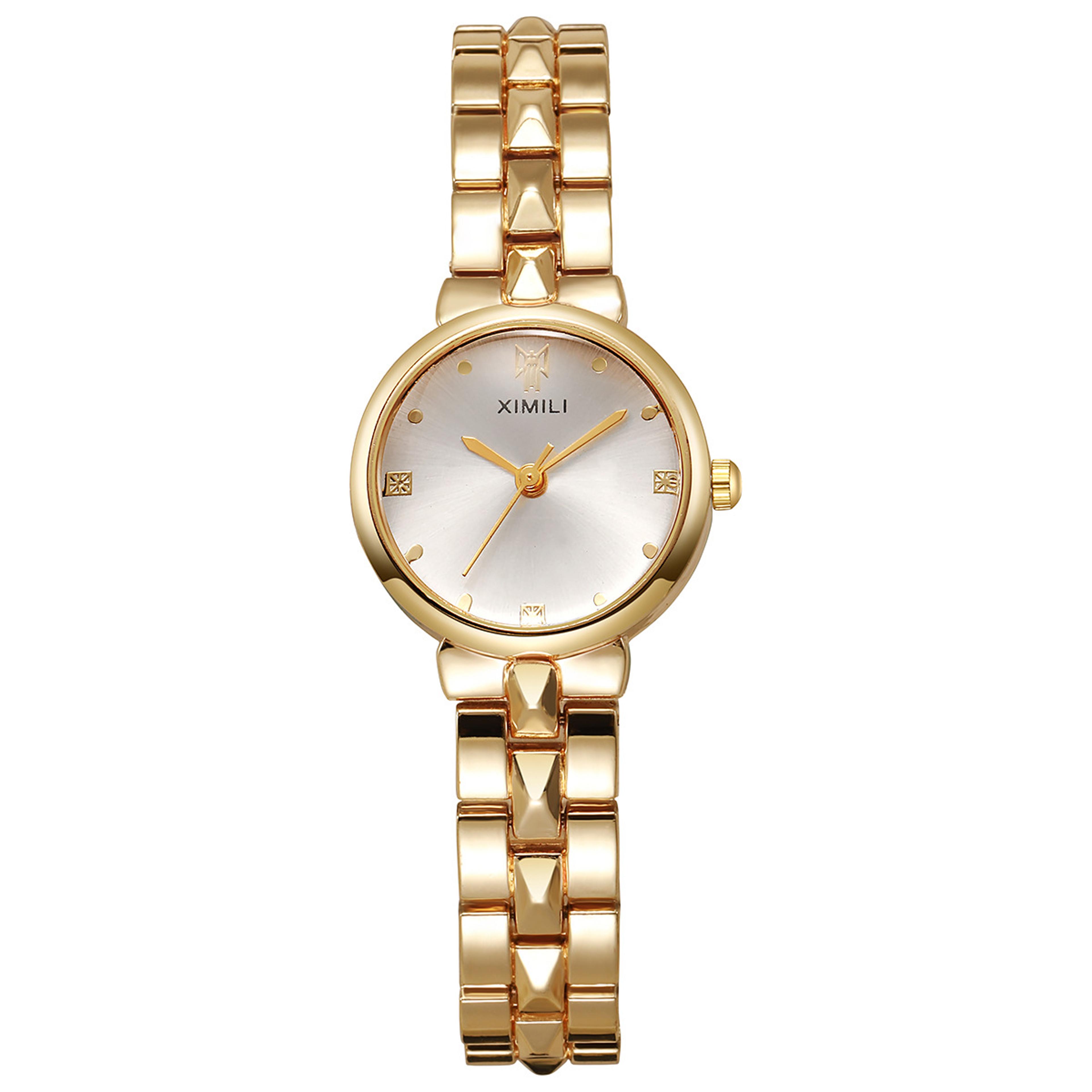 luxury women diamond bezel stainless steel quartz watch elegant fashion dress wristwatch