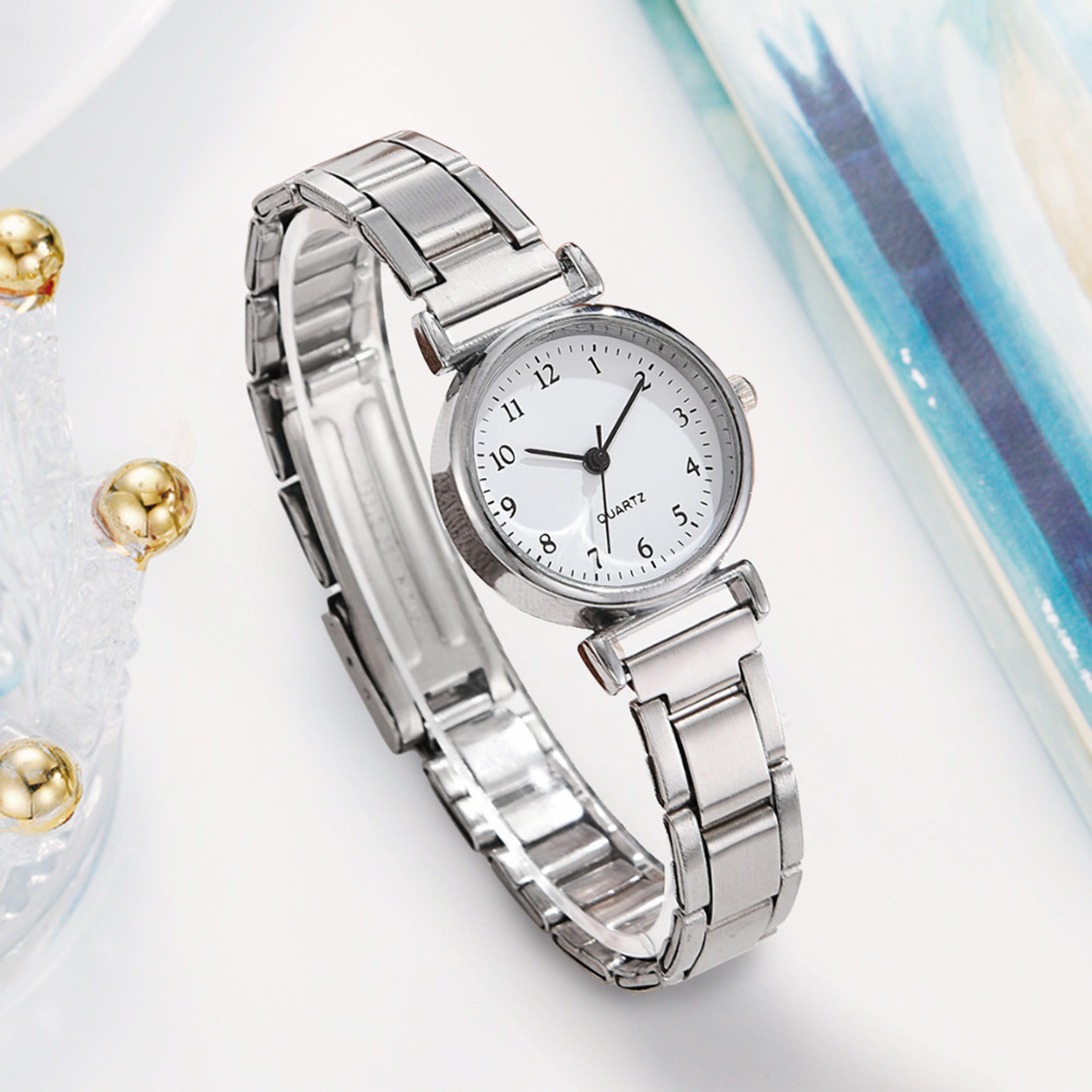 elegant small dial womens luxury quartz wristwatch fashion gift