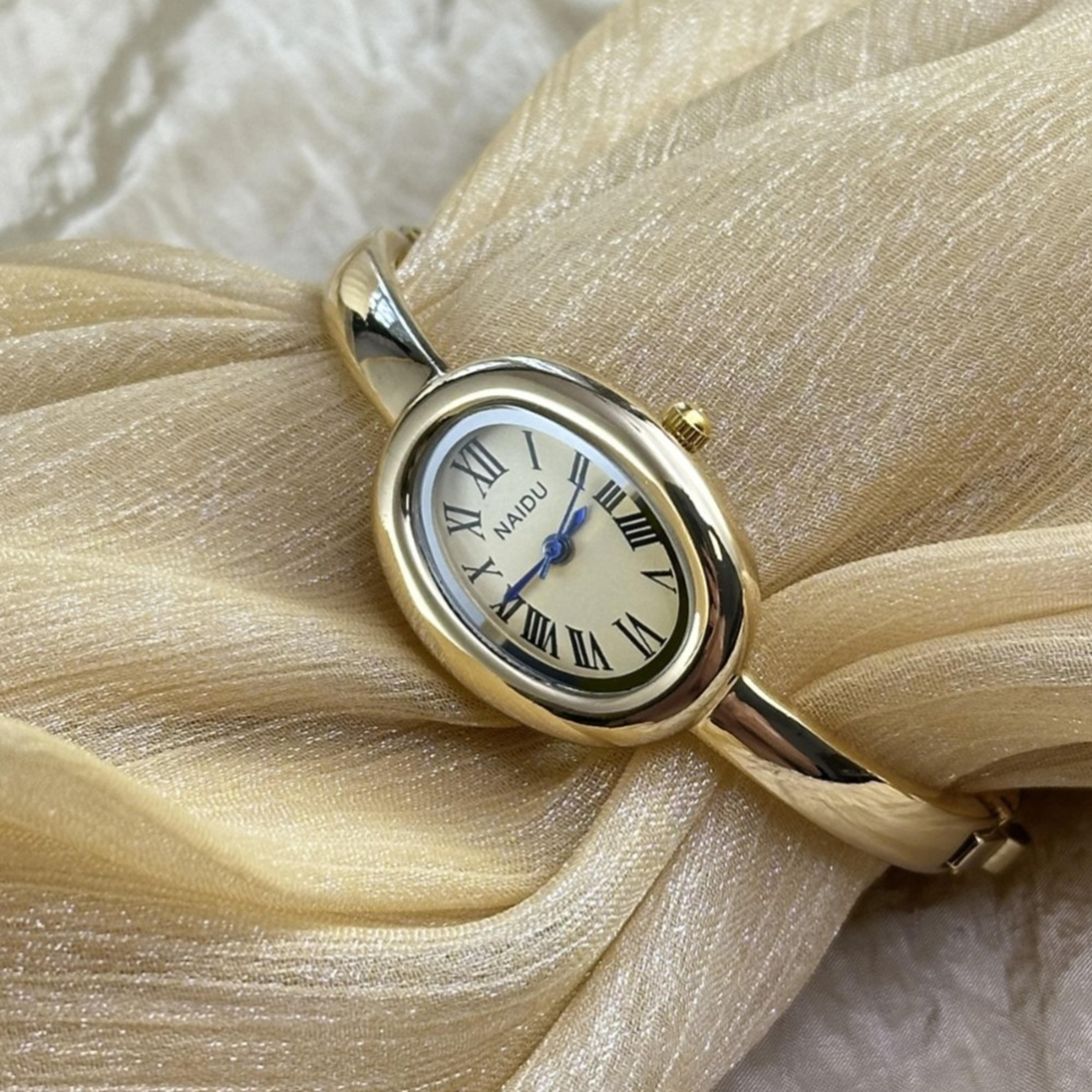 gold stainless steel bracelet watch for women elegant small dial fashion wristwatch gift