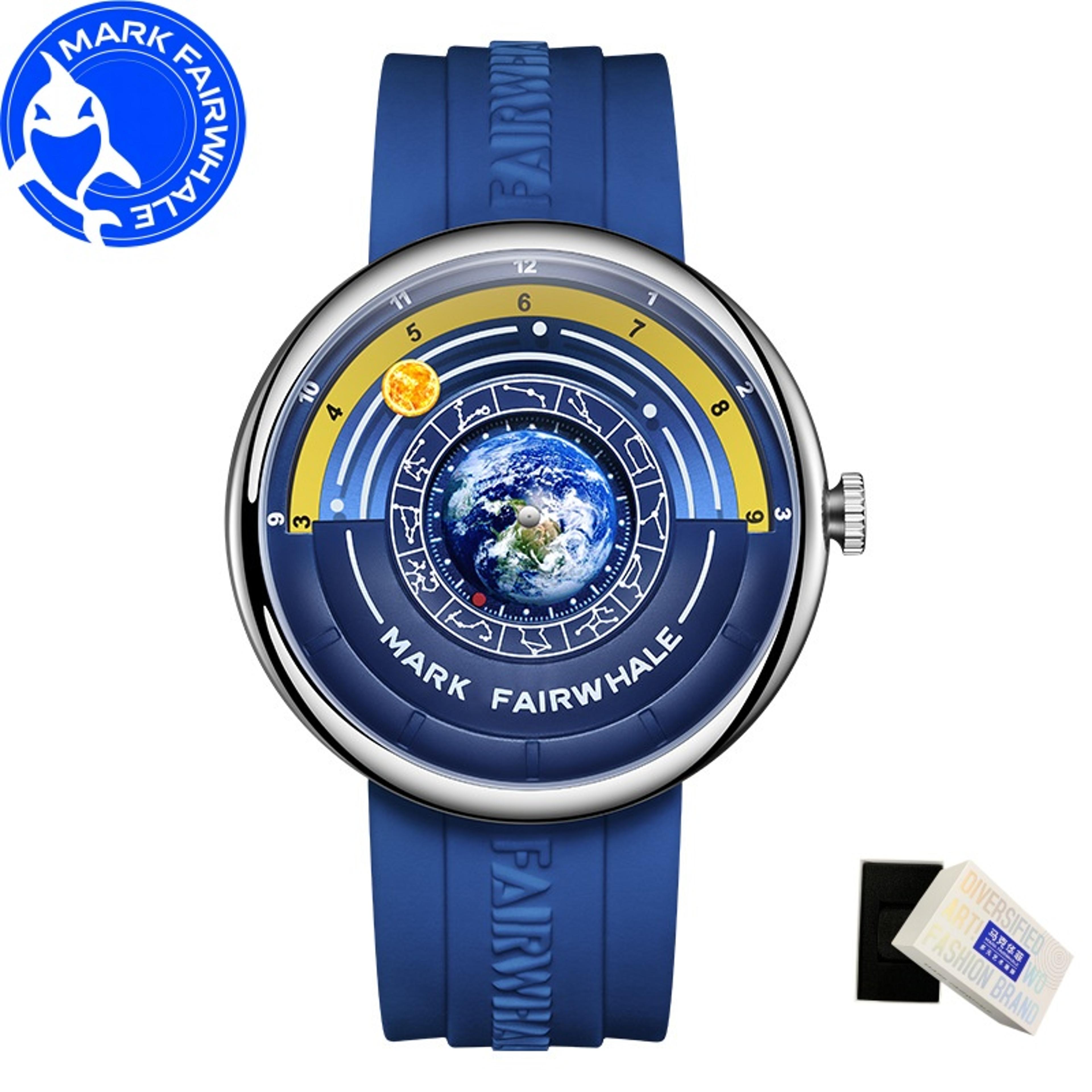 earth dial waterproof quartz watch for men with sports silicone strap