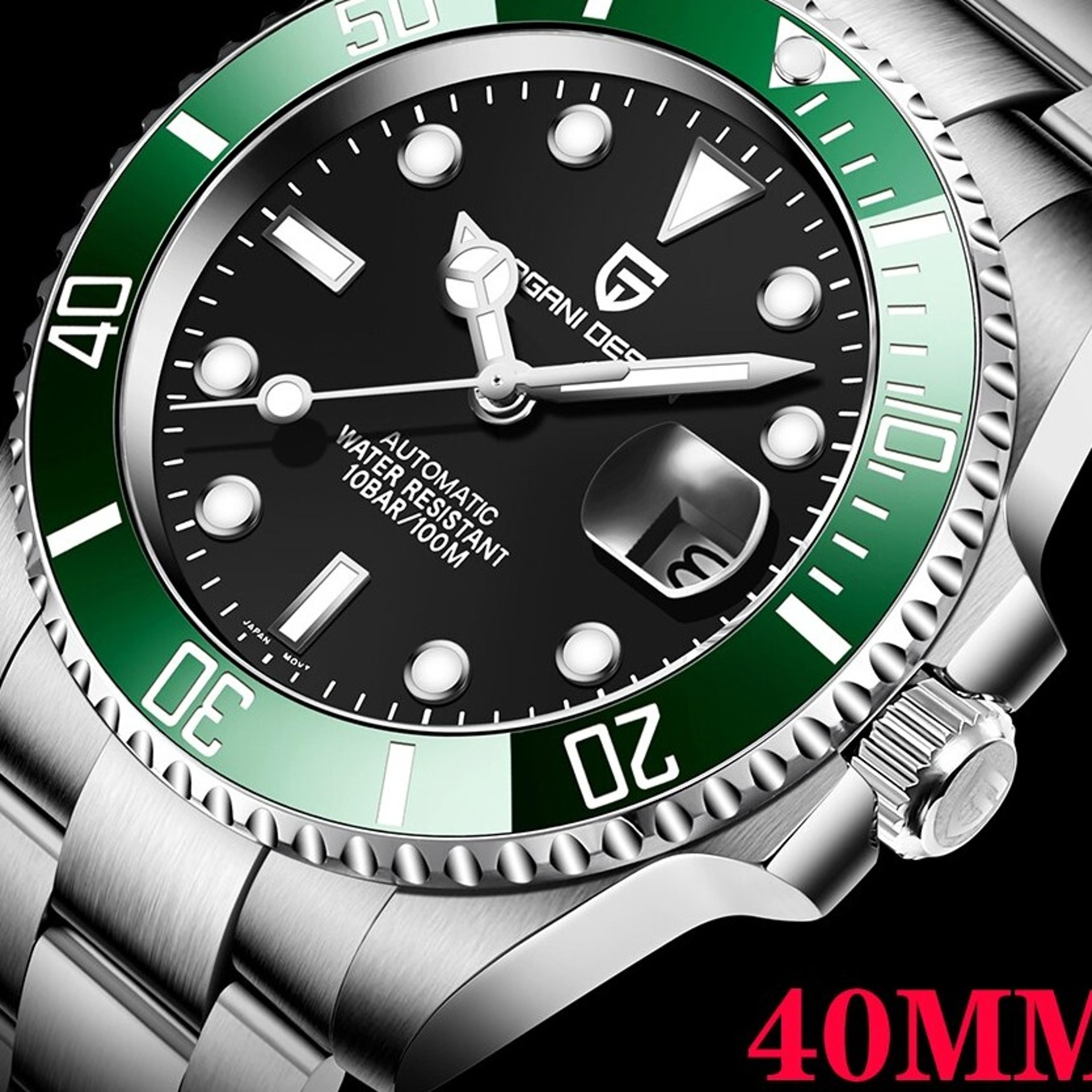 mens automatic mechanical stainless steel waterproof timepiece