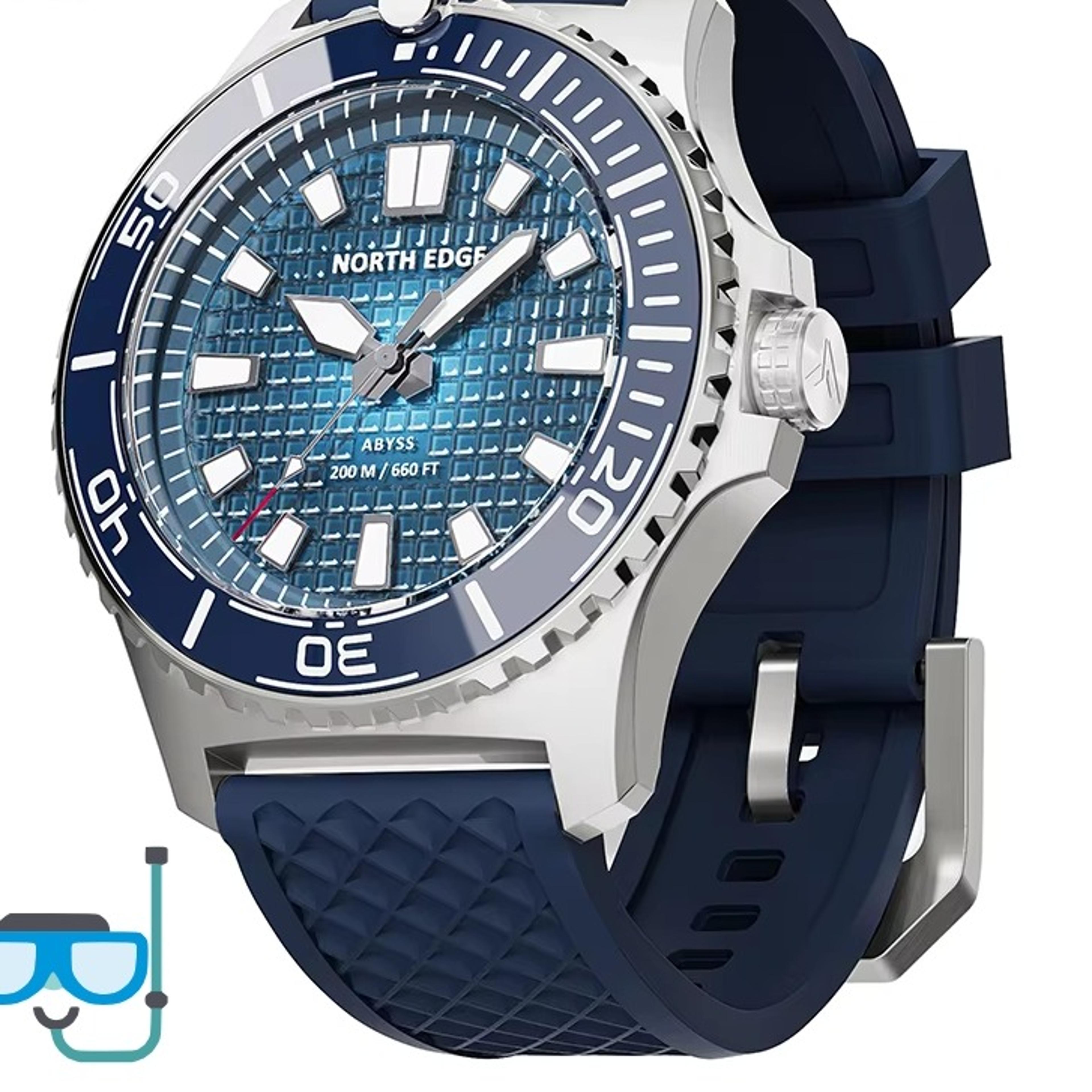 solar powered dive watch waterproof sports watch with steel case