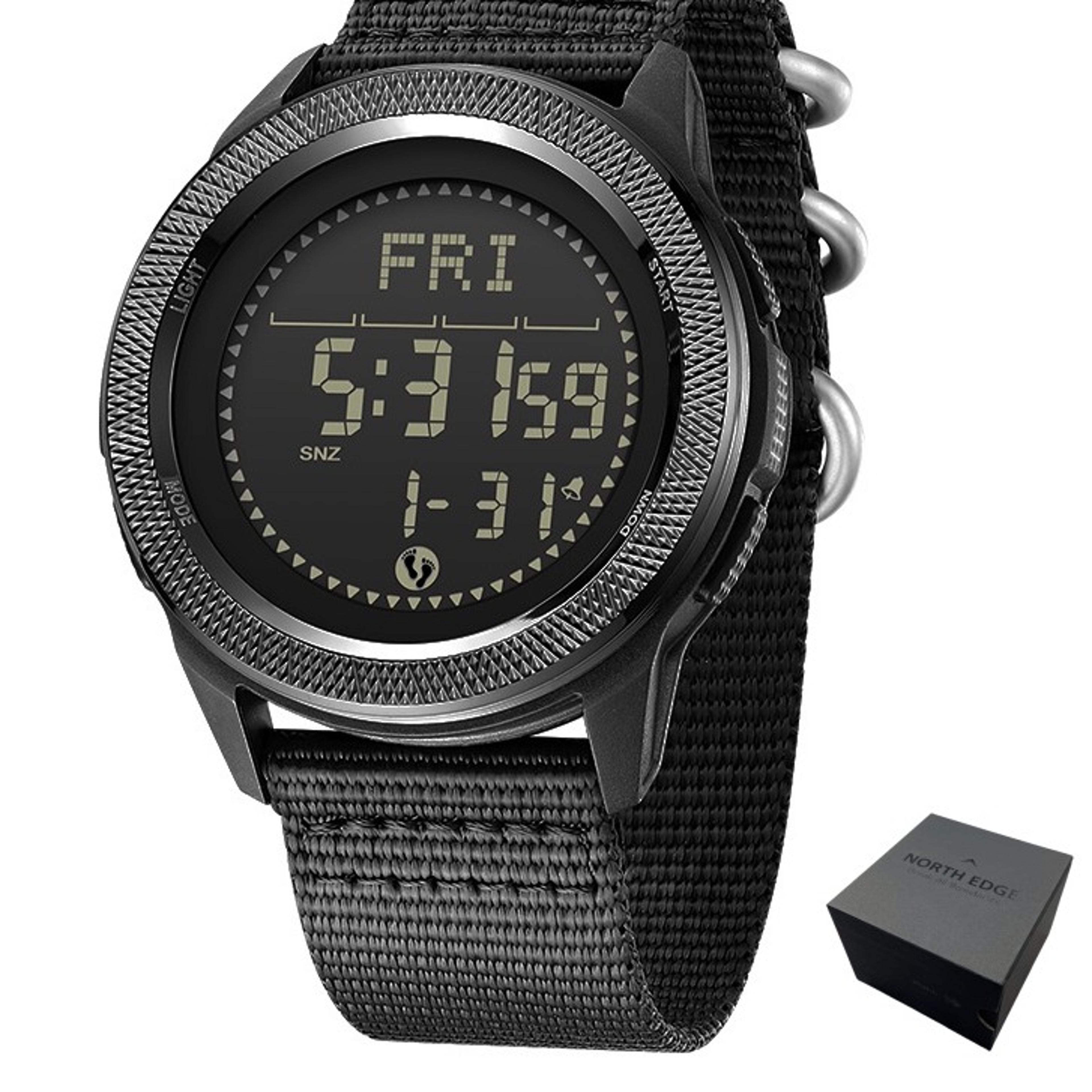 carbon fiber sports watch for men with luminous chronograph compass