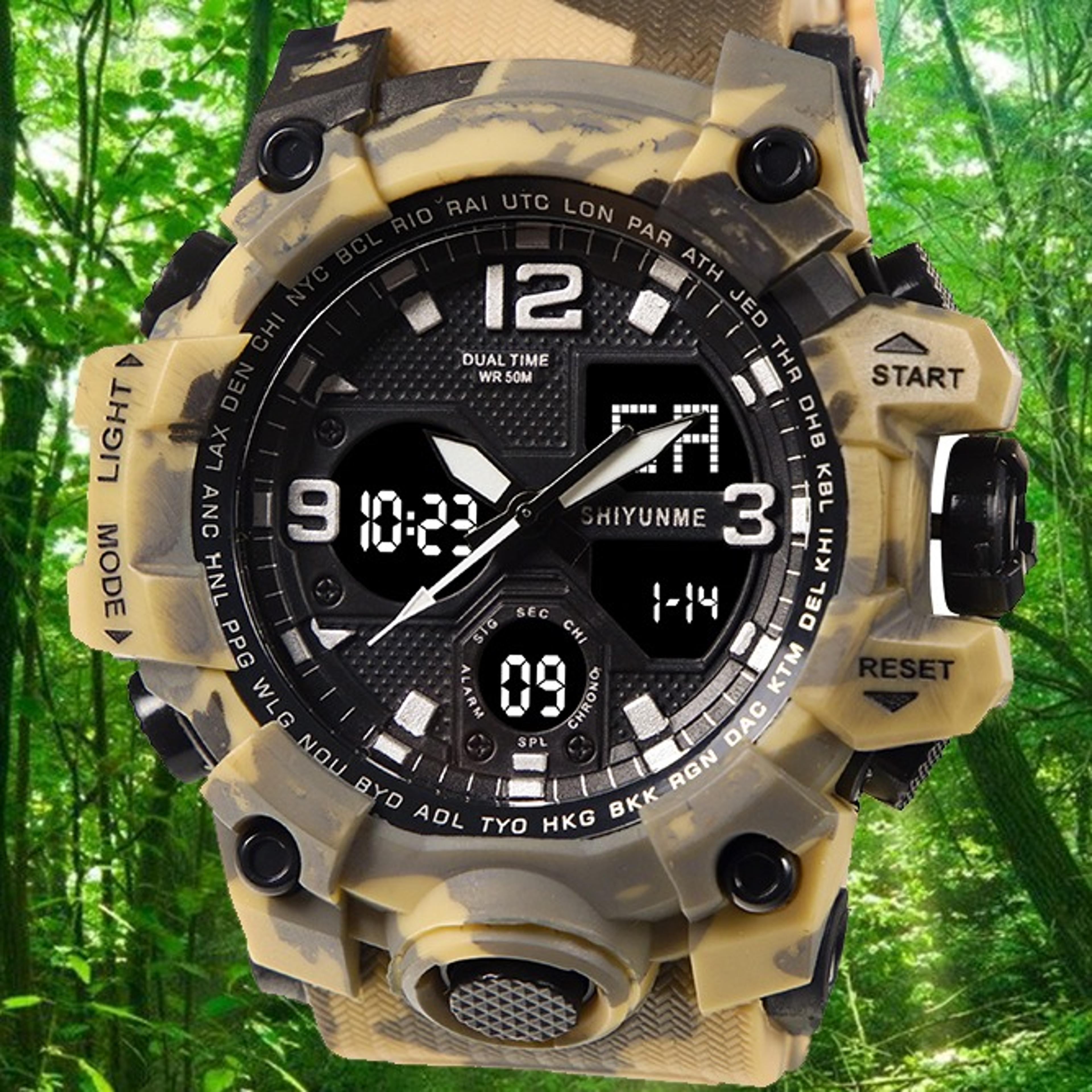 g style men led digital military sports waterproof quartz watch