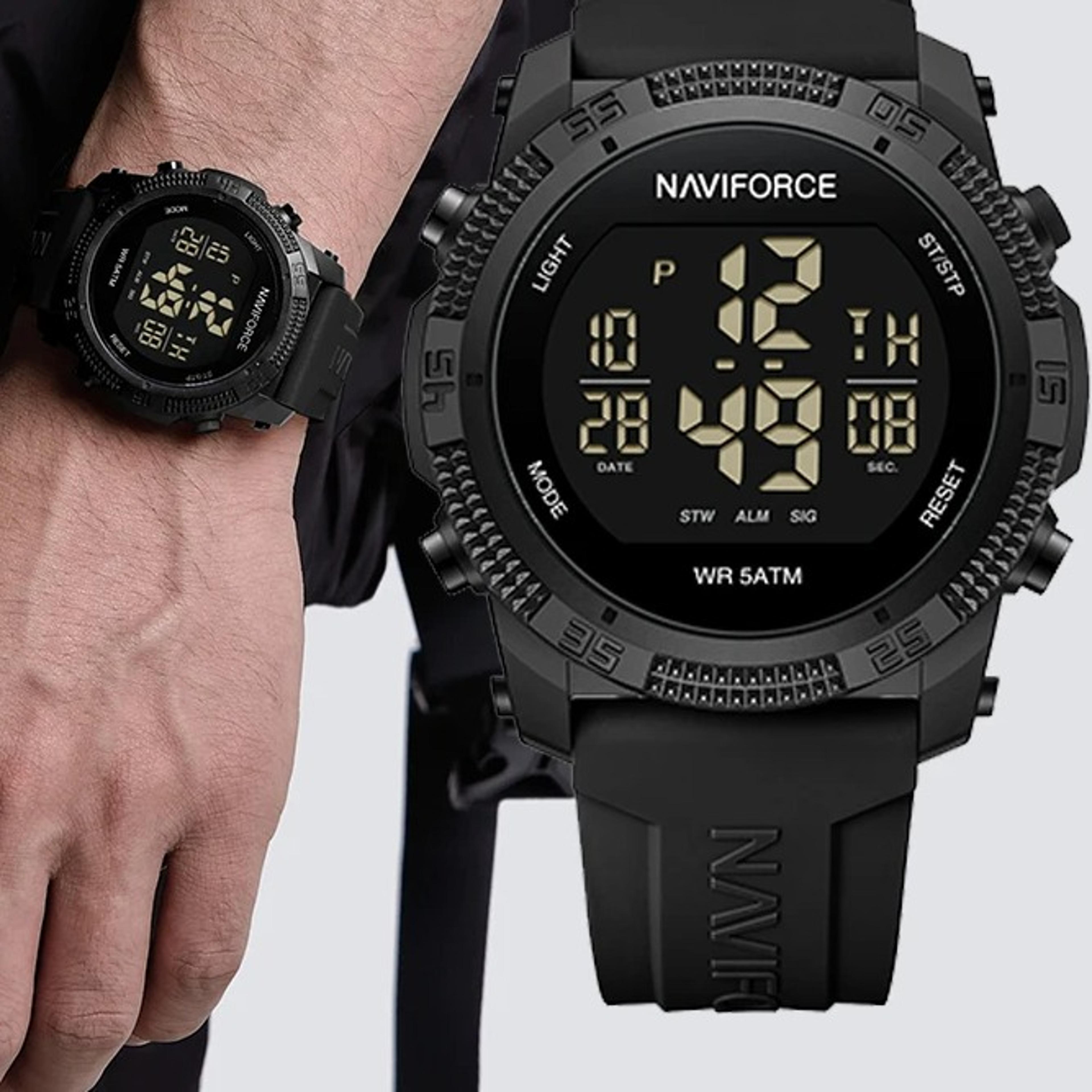 mens digital watch 50m waterproof sports casual alarm wristwatch