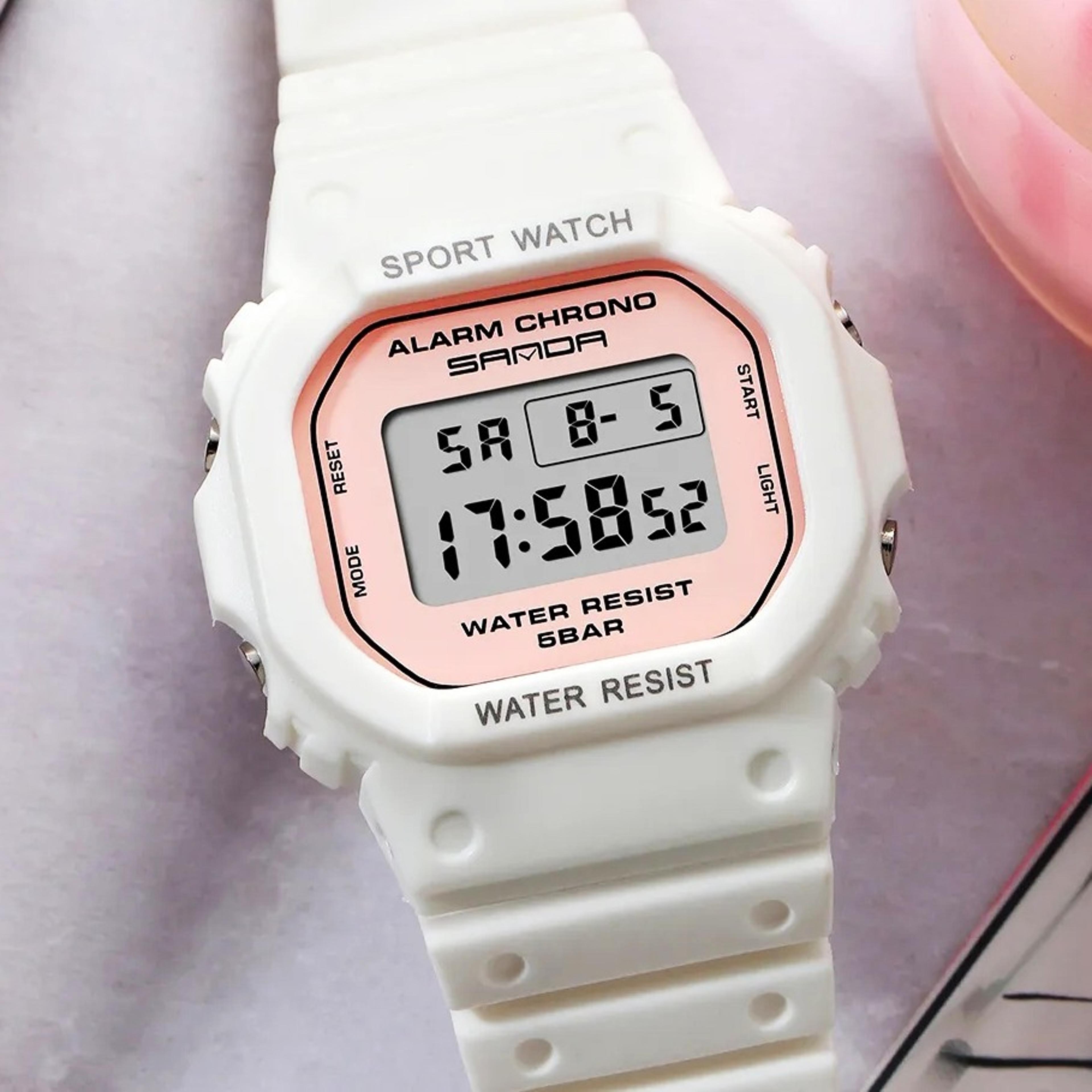 luxury ladies sports watch waterproof fashion wristwatch with week date display