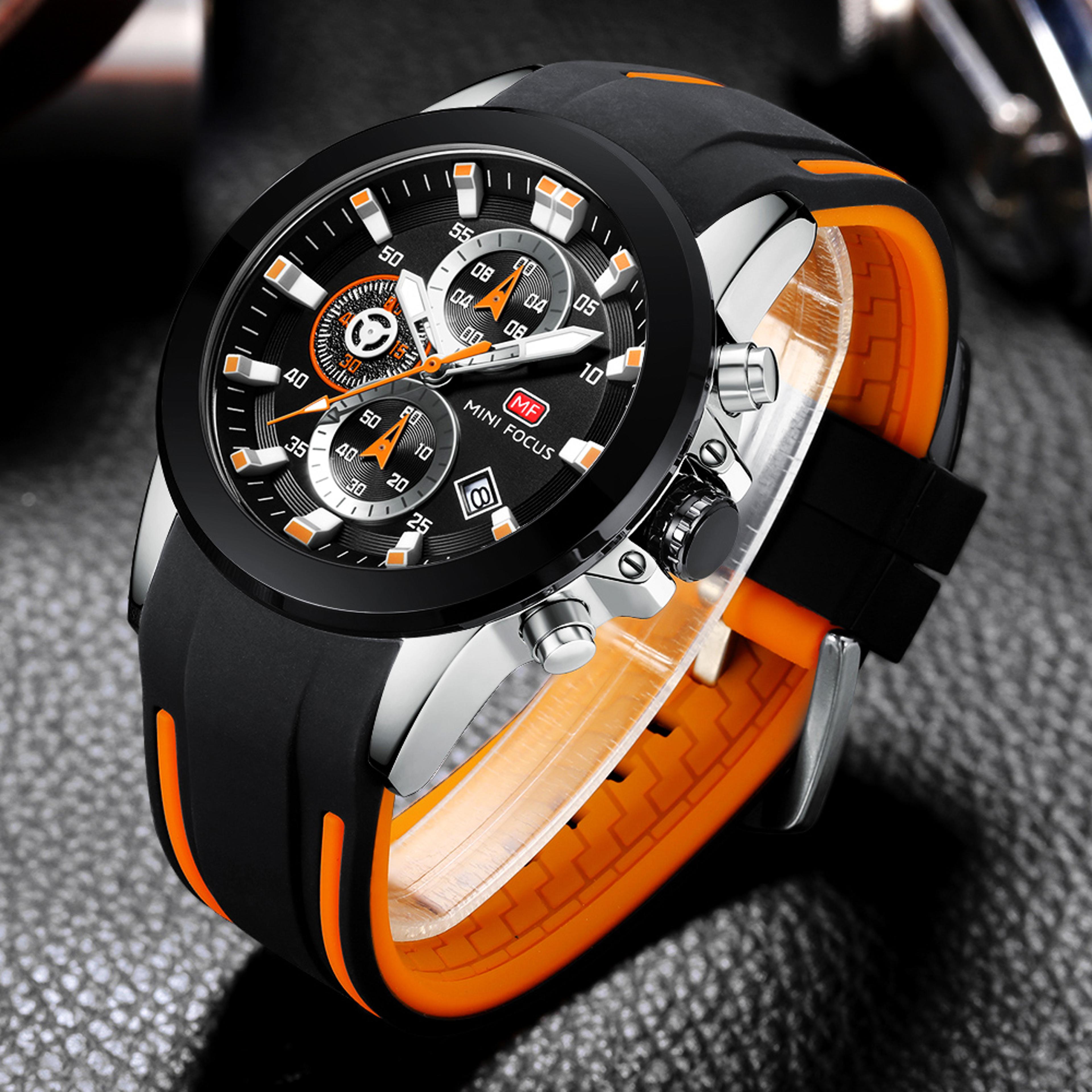 luxury military chronograph quartz sport watch waterproof mens wristwatch