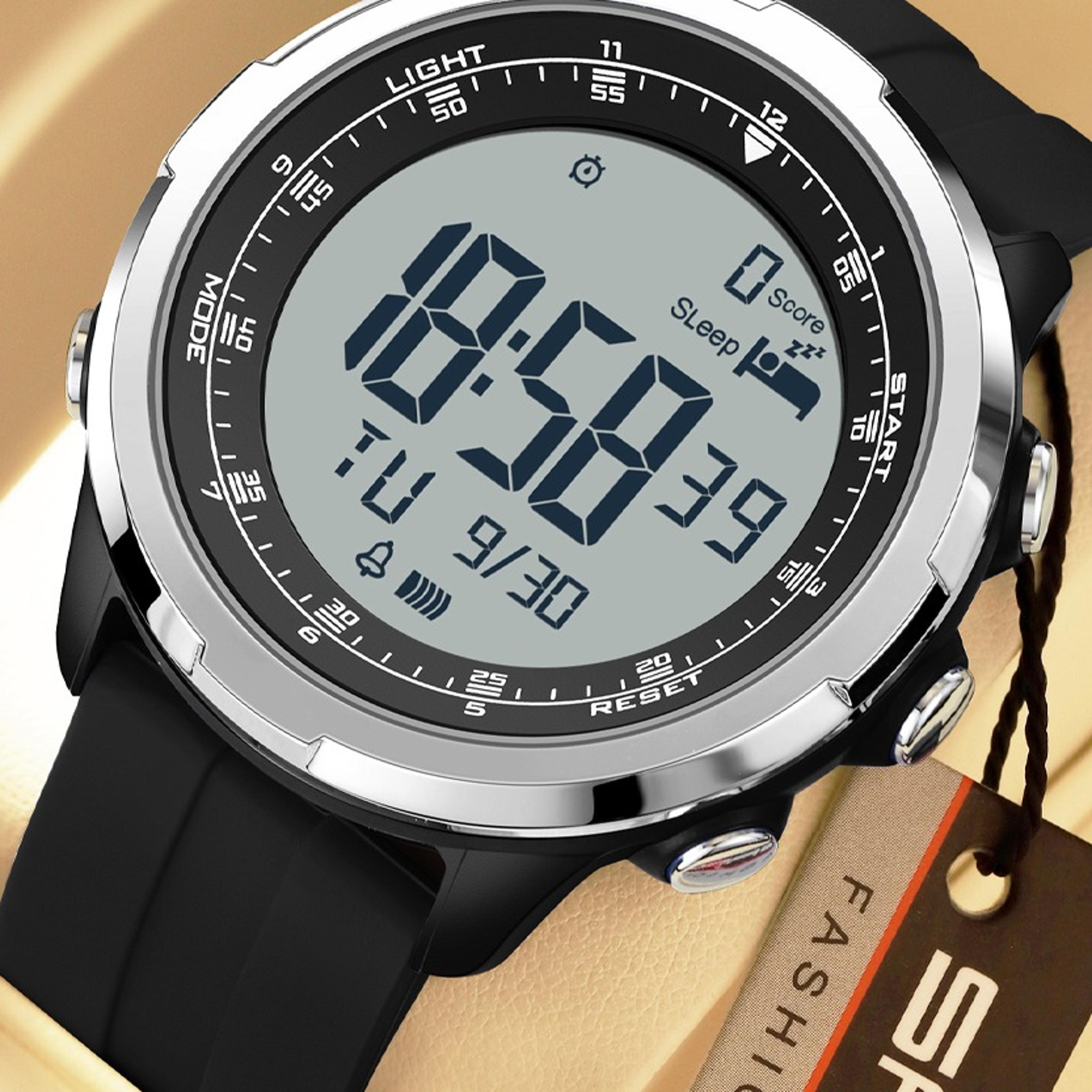 man sports led digital watch multifunction waterproof luminous wristwatch