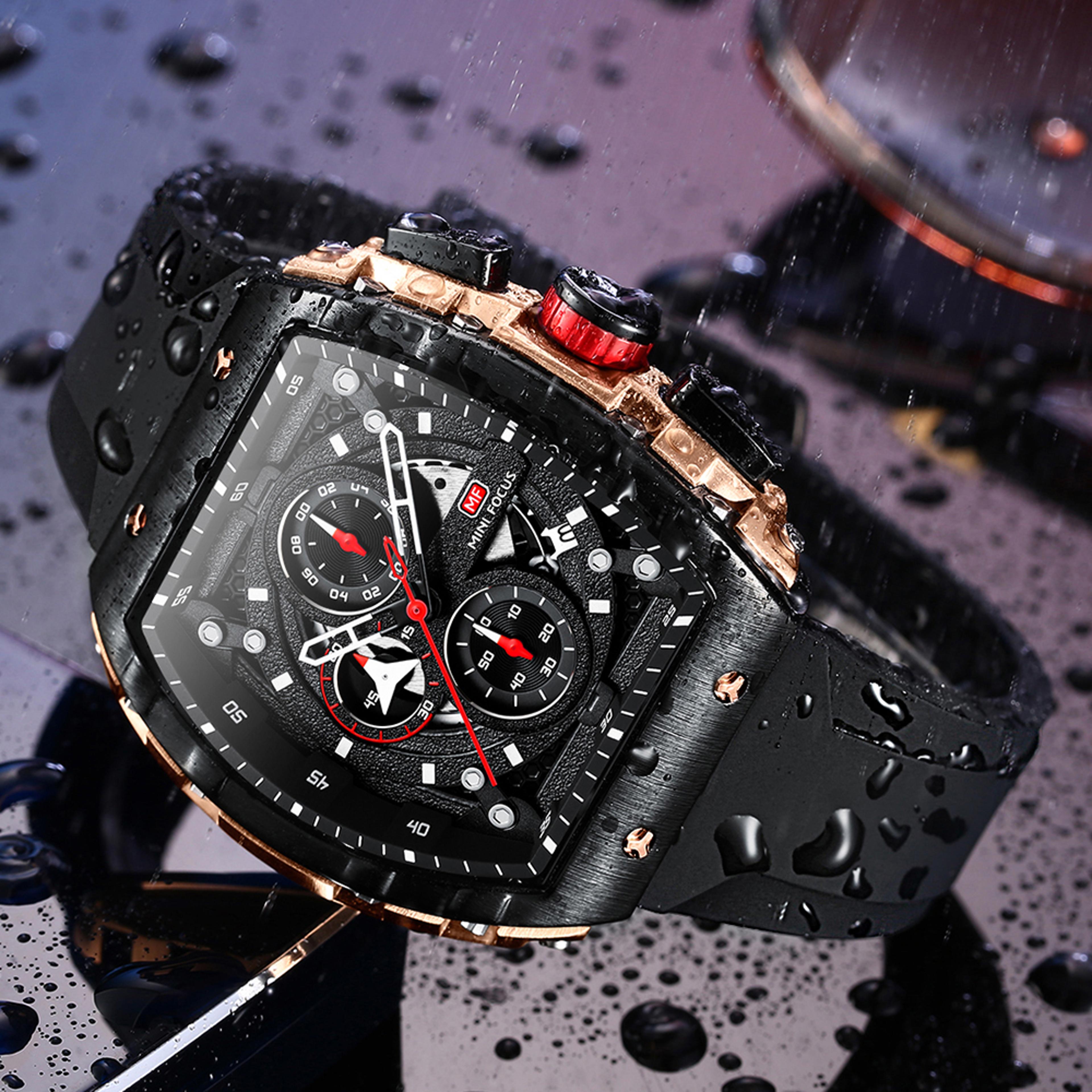 luxury date quartz men watch chronograph sport wrist watch