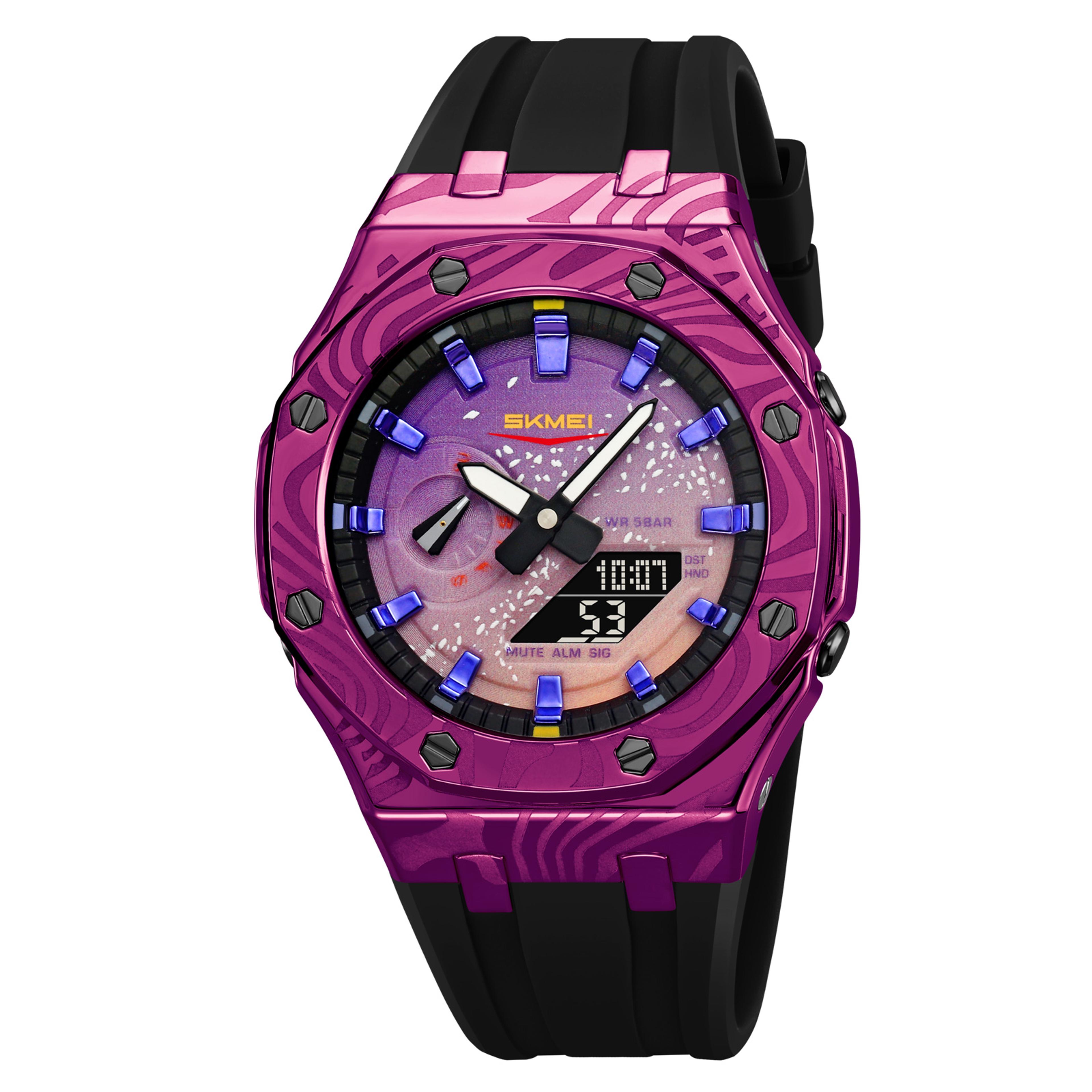 dual display waterproof sports watch with stopwatch alarm calendar and led backlight