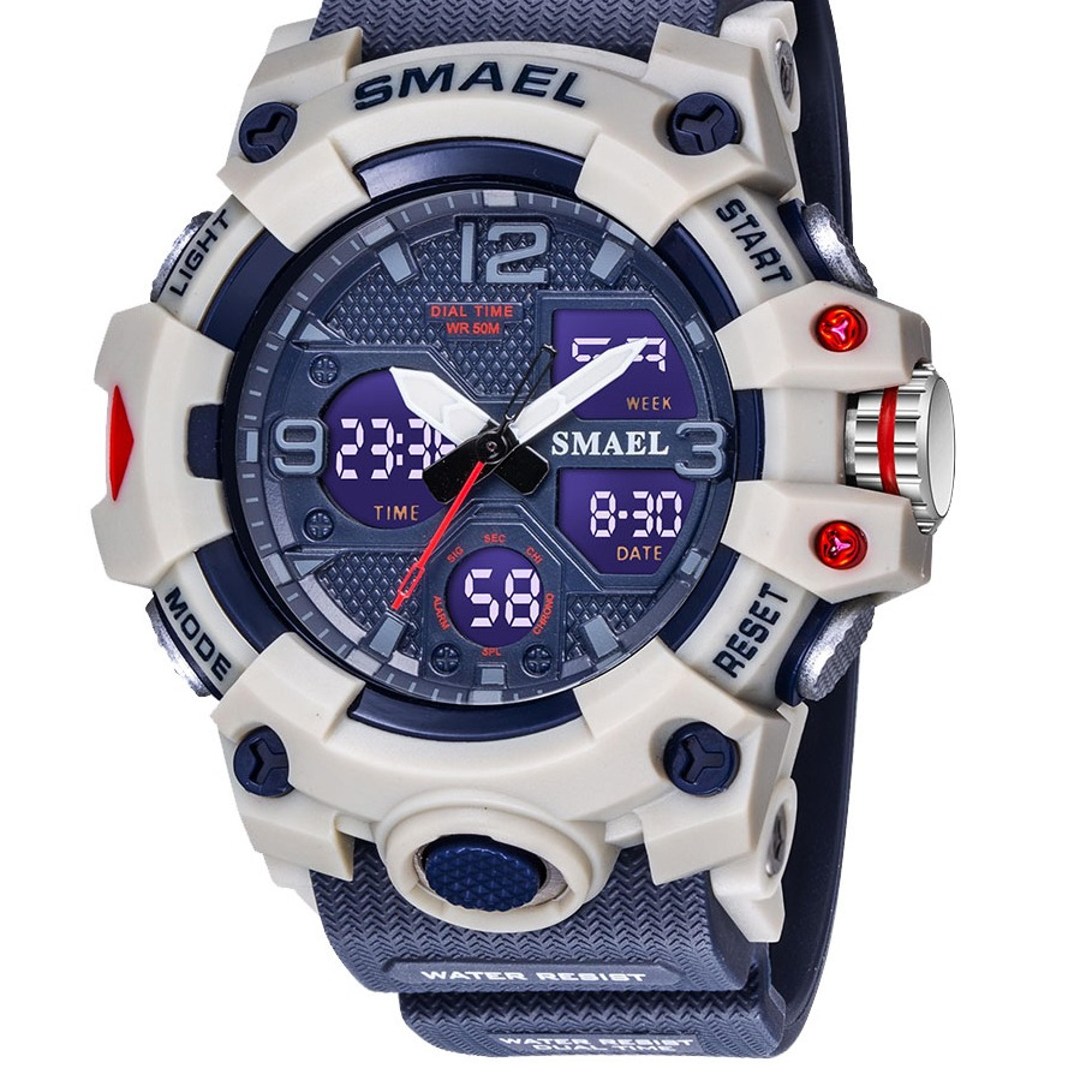 outdoor sports waterproof digital watch with alarm time reporting for swimming fitness