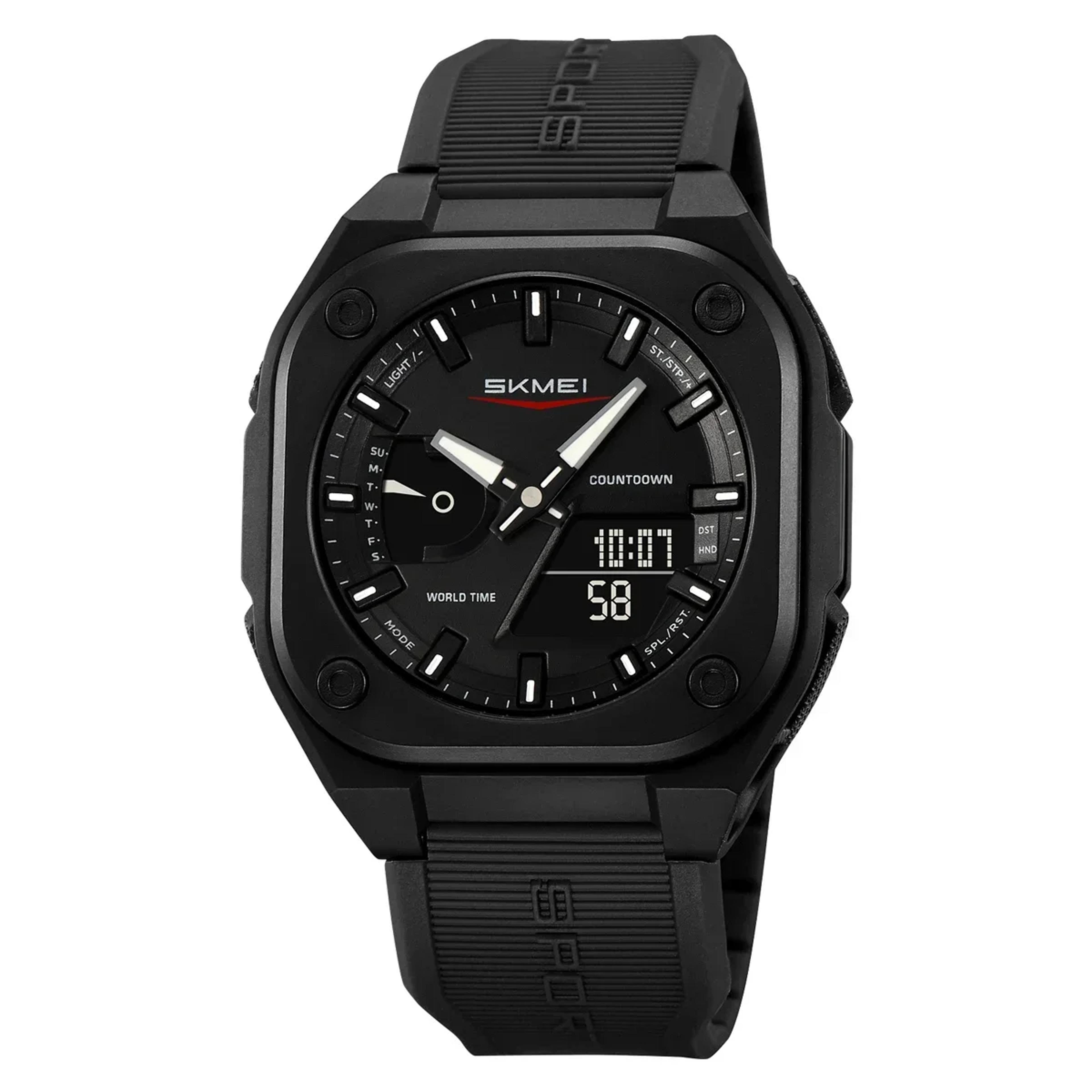 men digital sports watch waterproof electronic wristwatch with alarm fashion business style