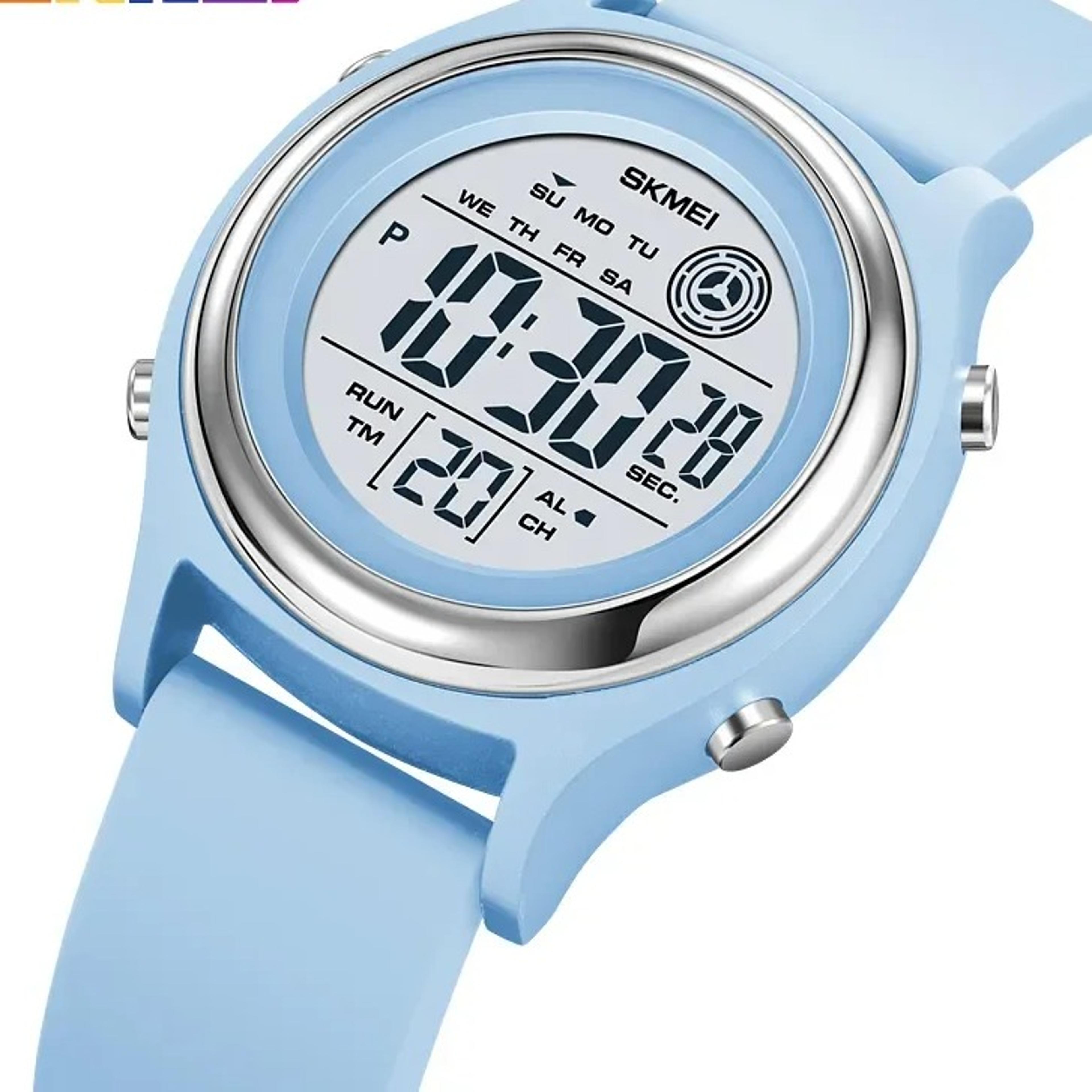 women waterproof digital sports wristwatch with stopwatch countdown backlight