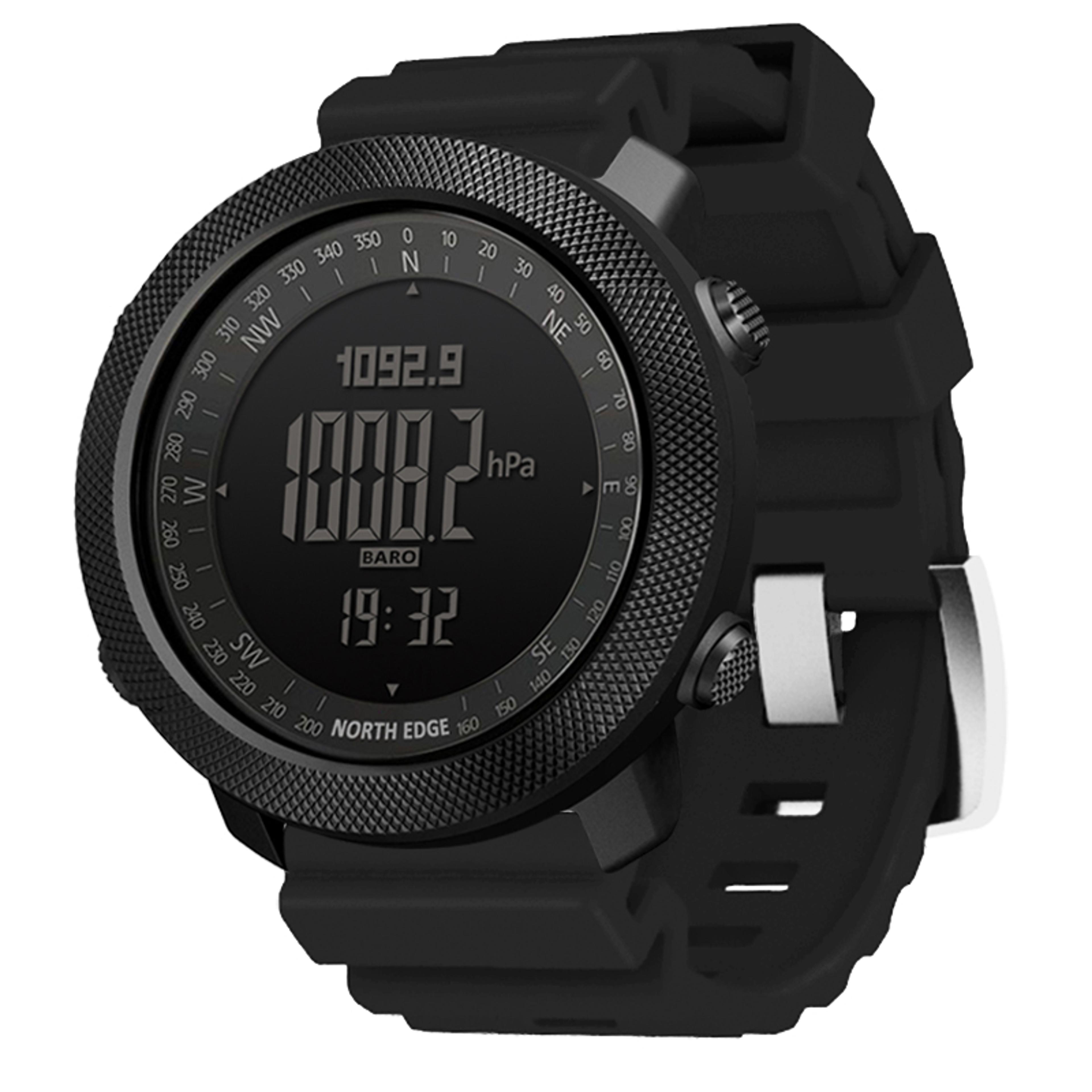 mens outdoor digital sports watch with compass altimeter barometer and water resistance