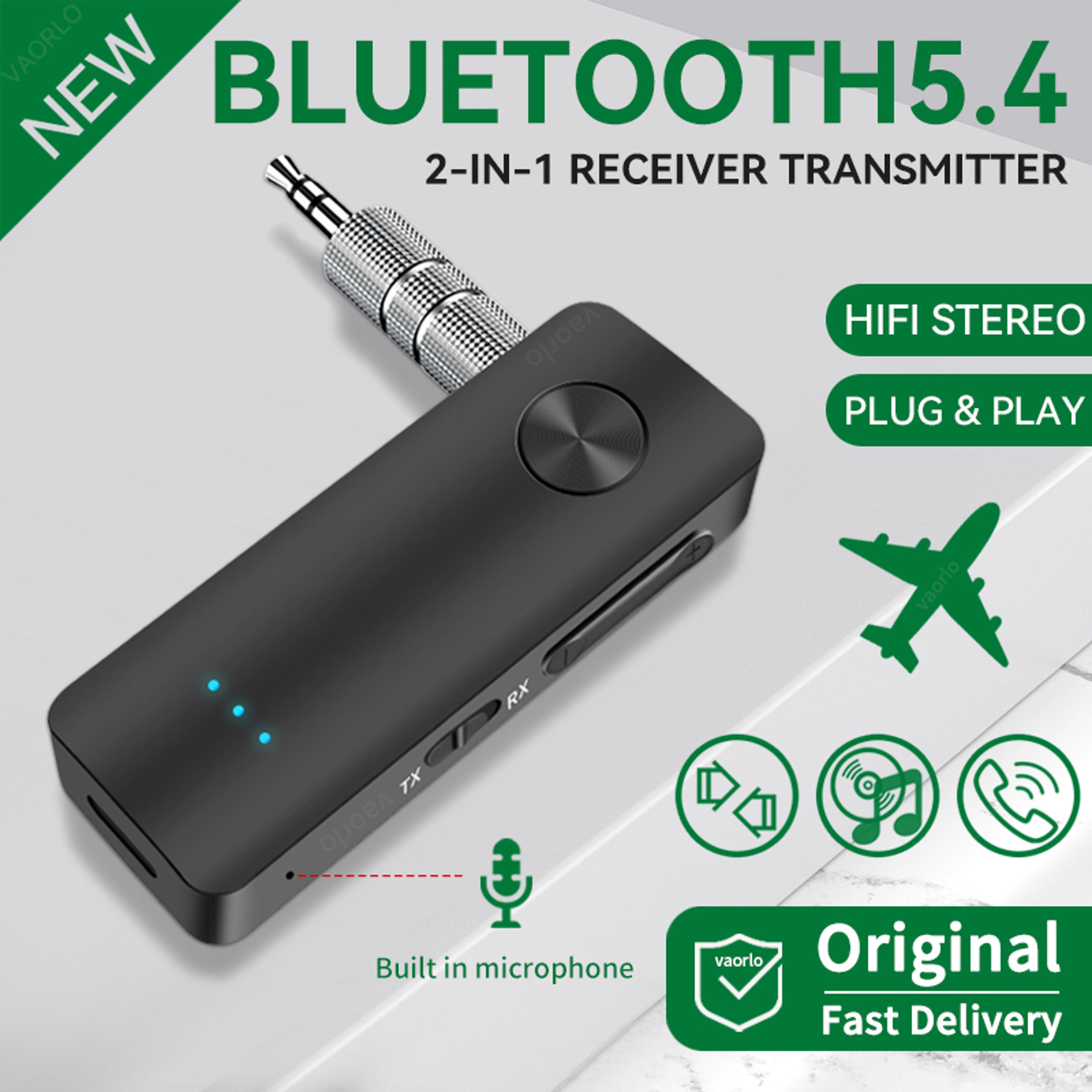 bluetooth audio transmitter receiver wireless aux adapter