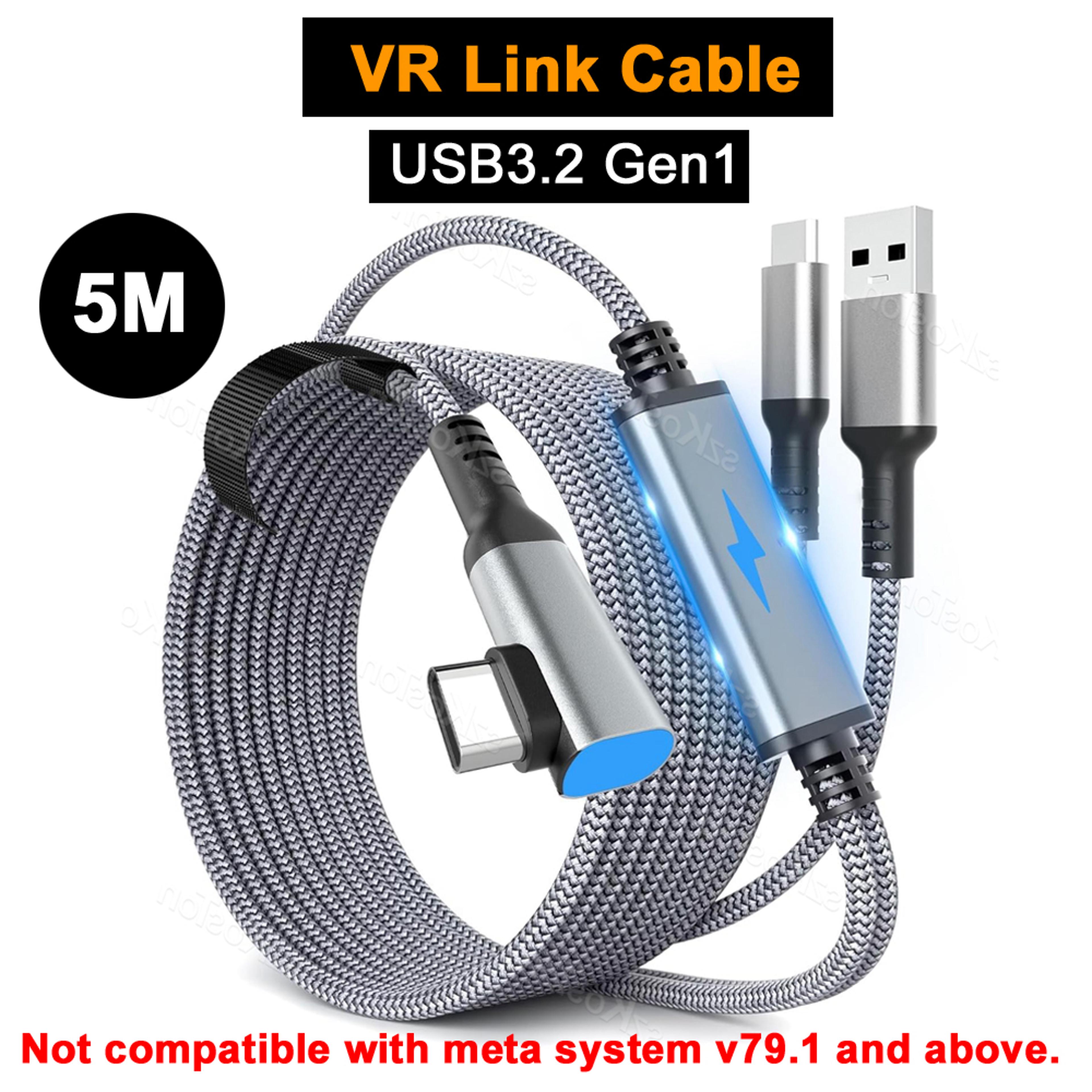 vr link cable for high speed data transfer and fast charging