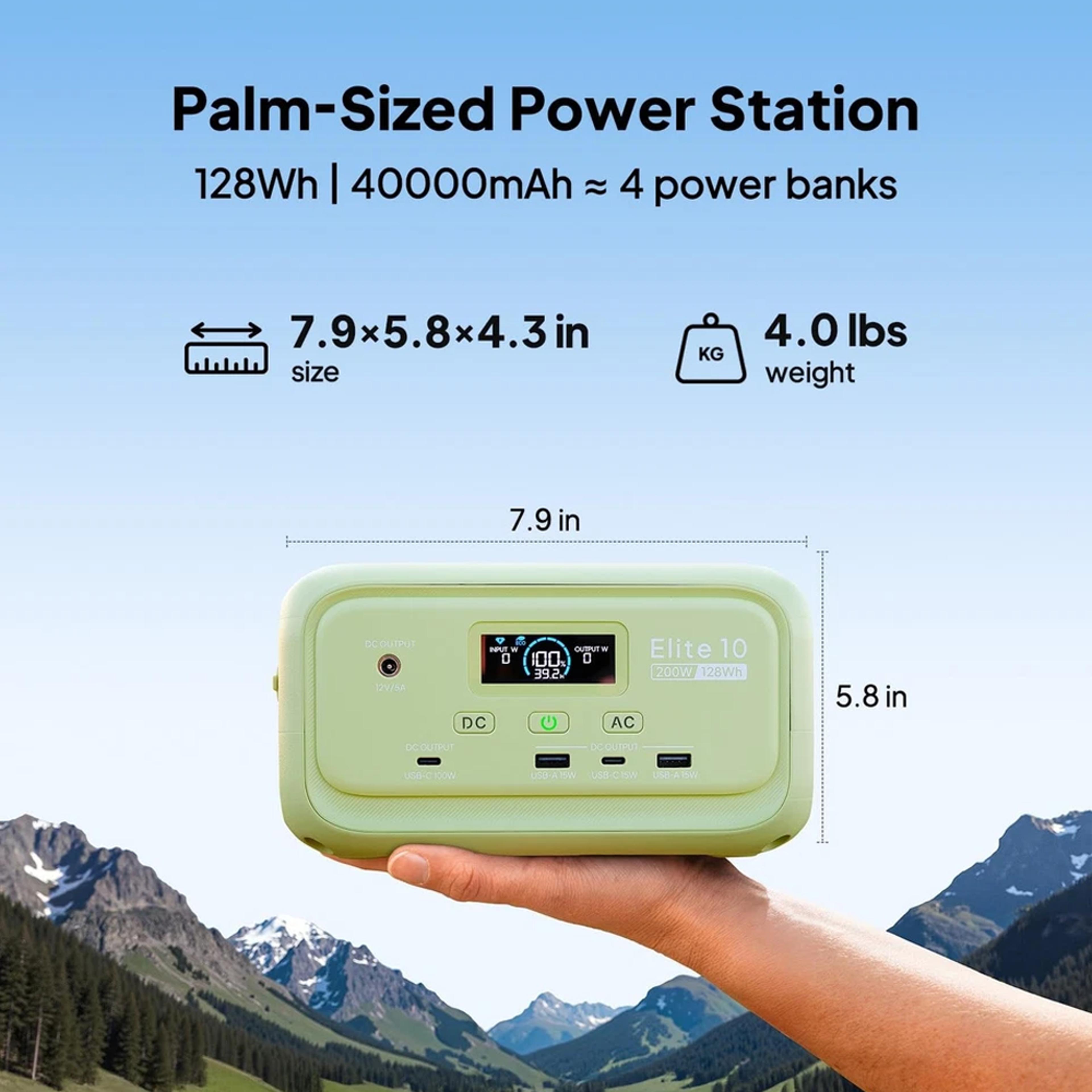 portable power station solar generator with usb c fast charging