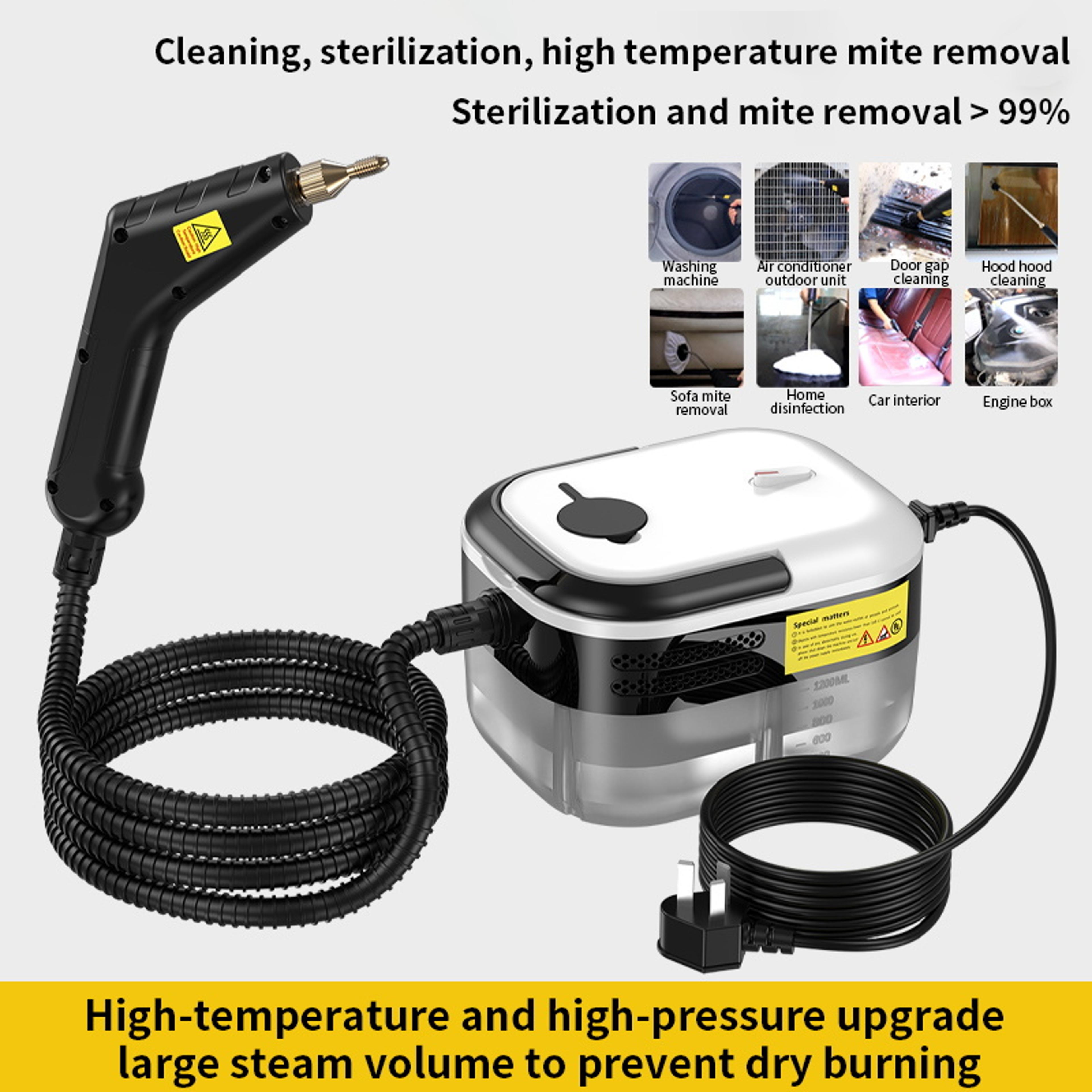 high pressure handheld steam cleaner for home kitchen bathroom and car