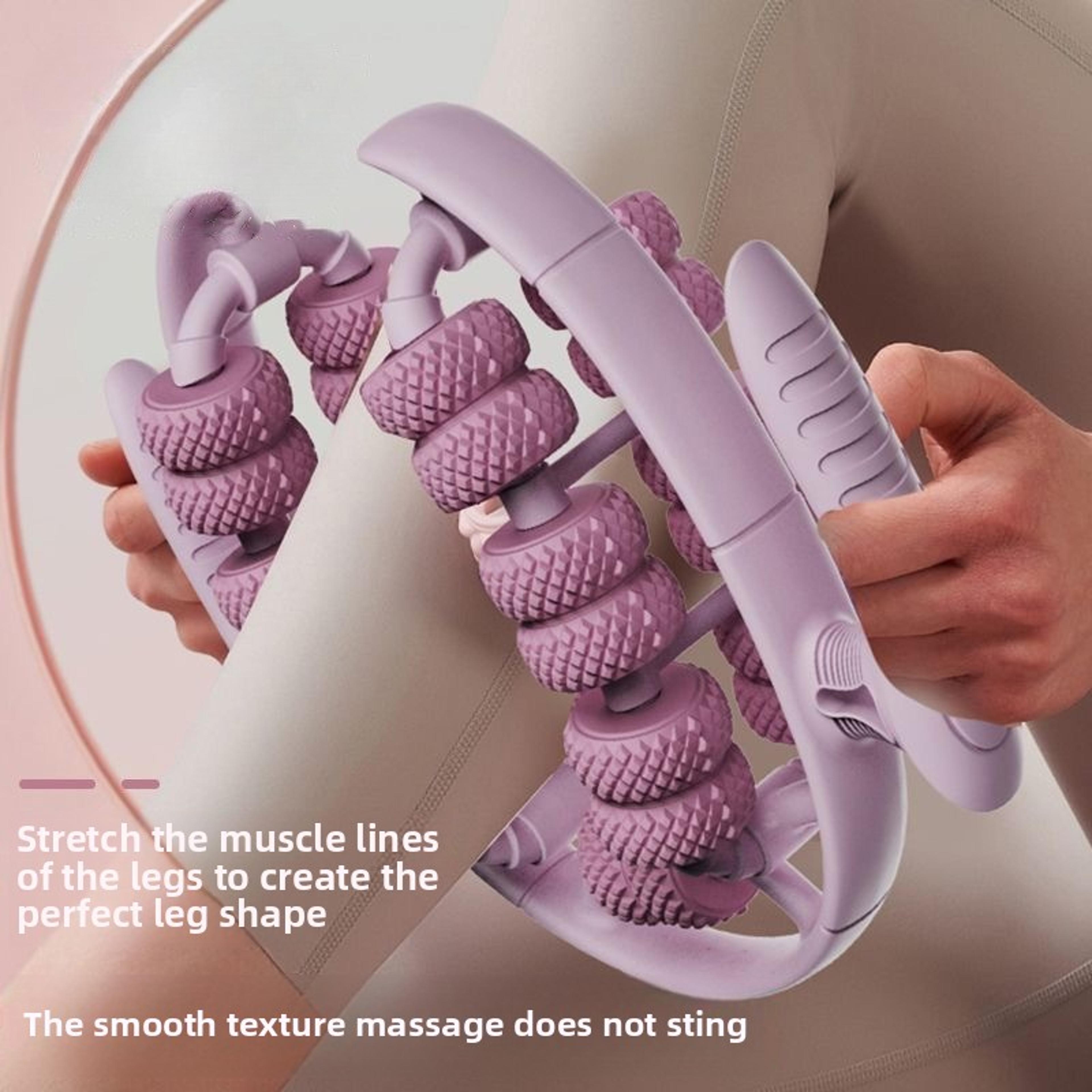 wheel leg massager deep tissue massage roller for muscle relief