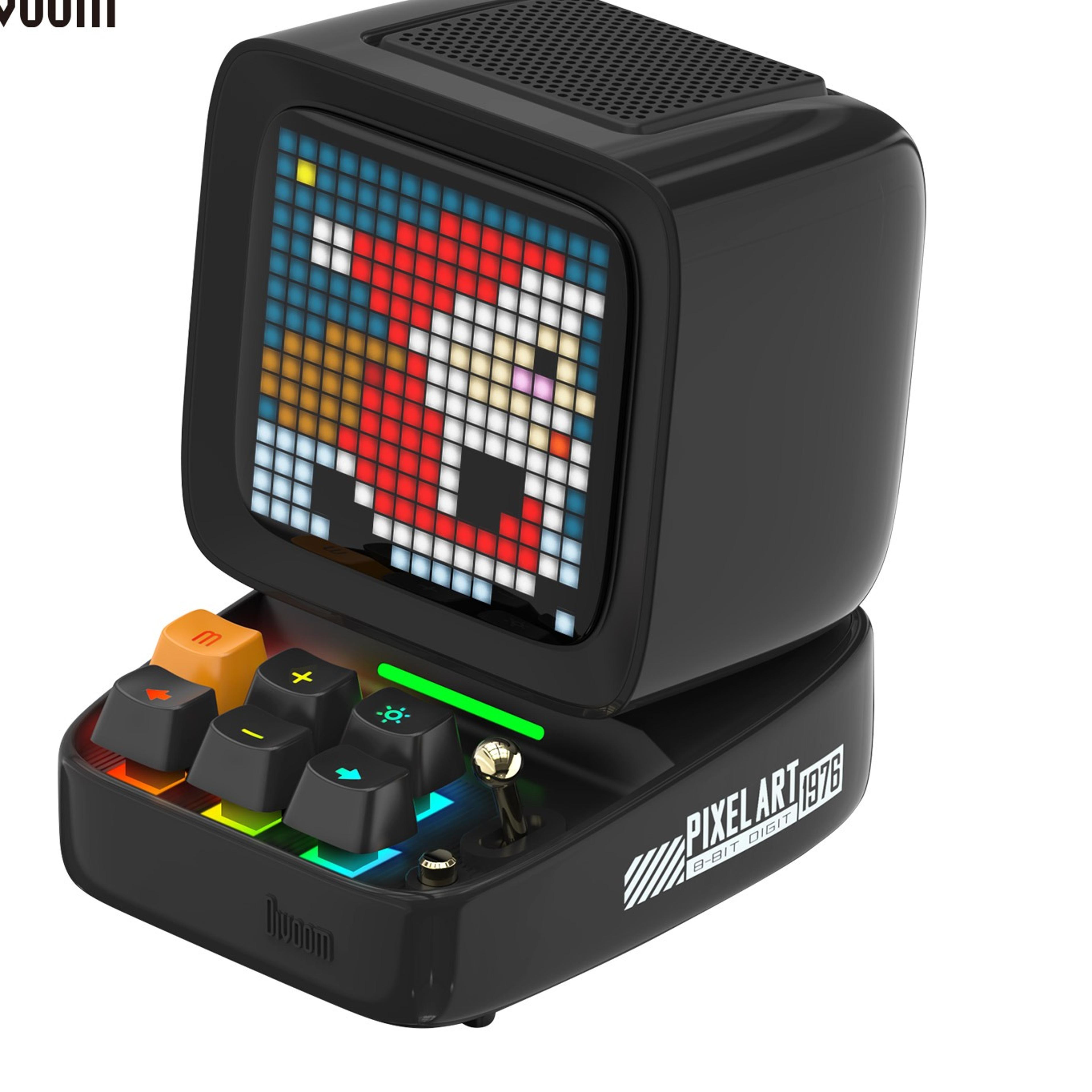 ditoo retro pixel art bluetooth speaker with led display