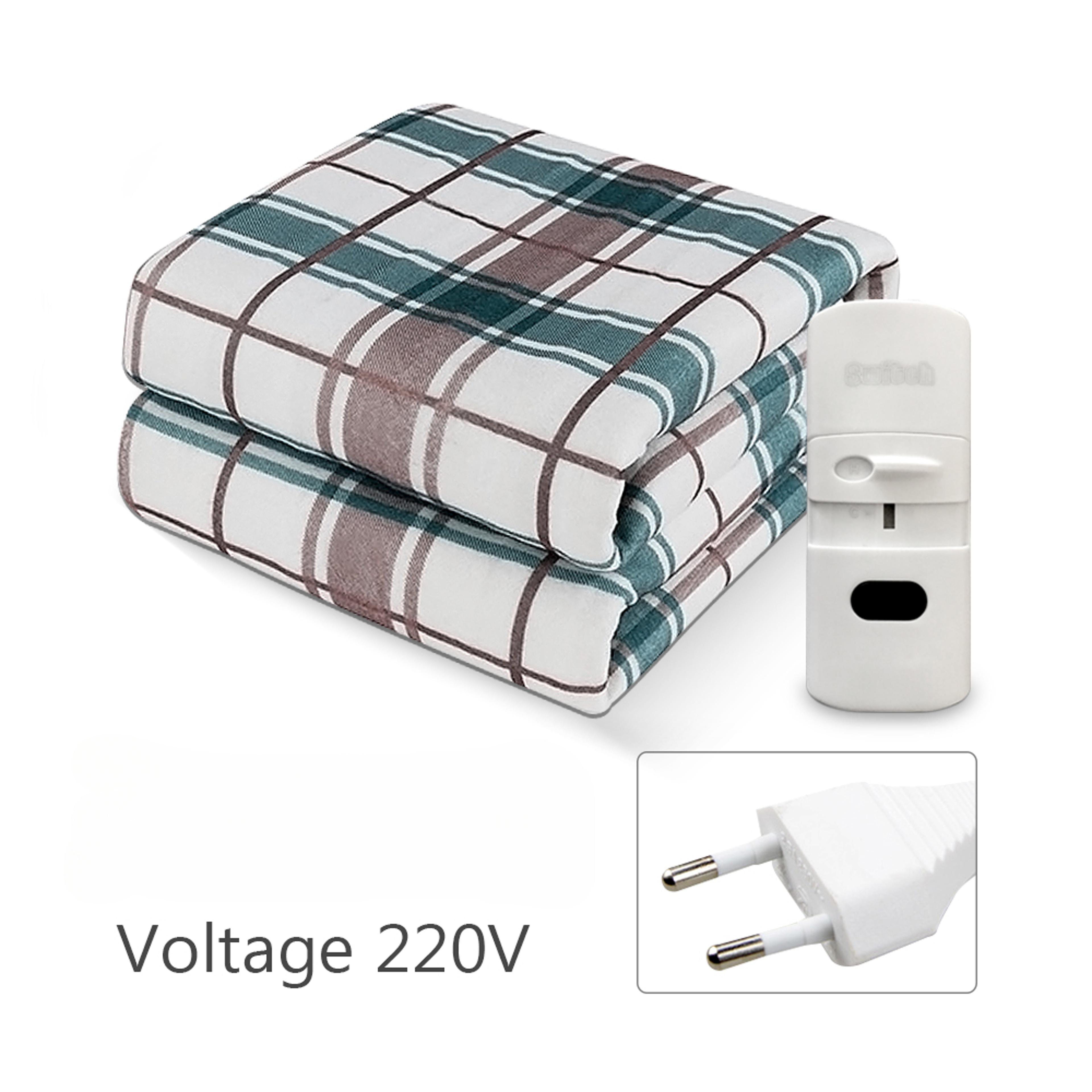 electric heated blanket thickened bed warmer with adjustable thermostat for winter