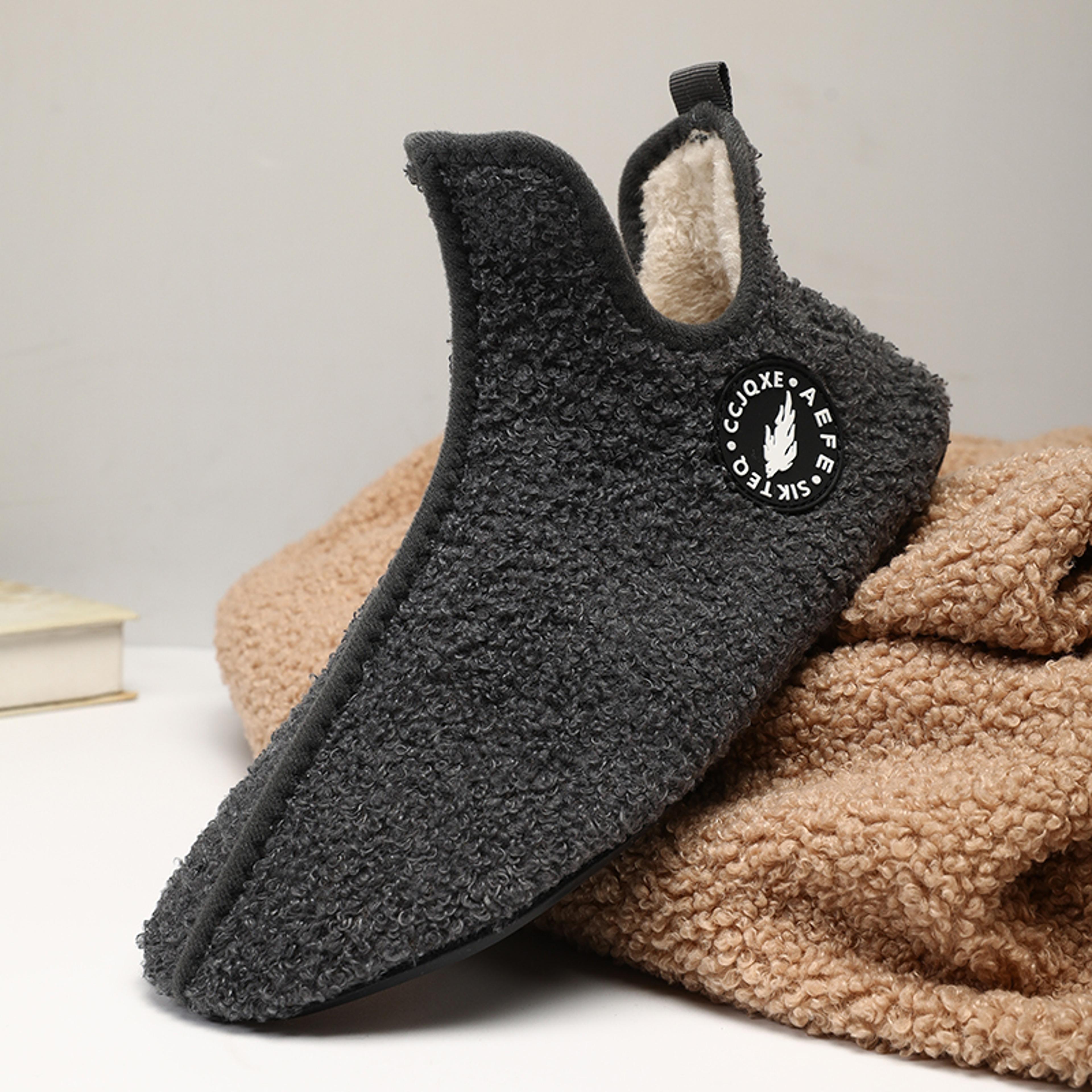 cozy warm winter slippers non slip indoor house shoes for men and women