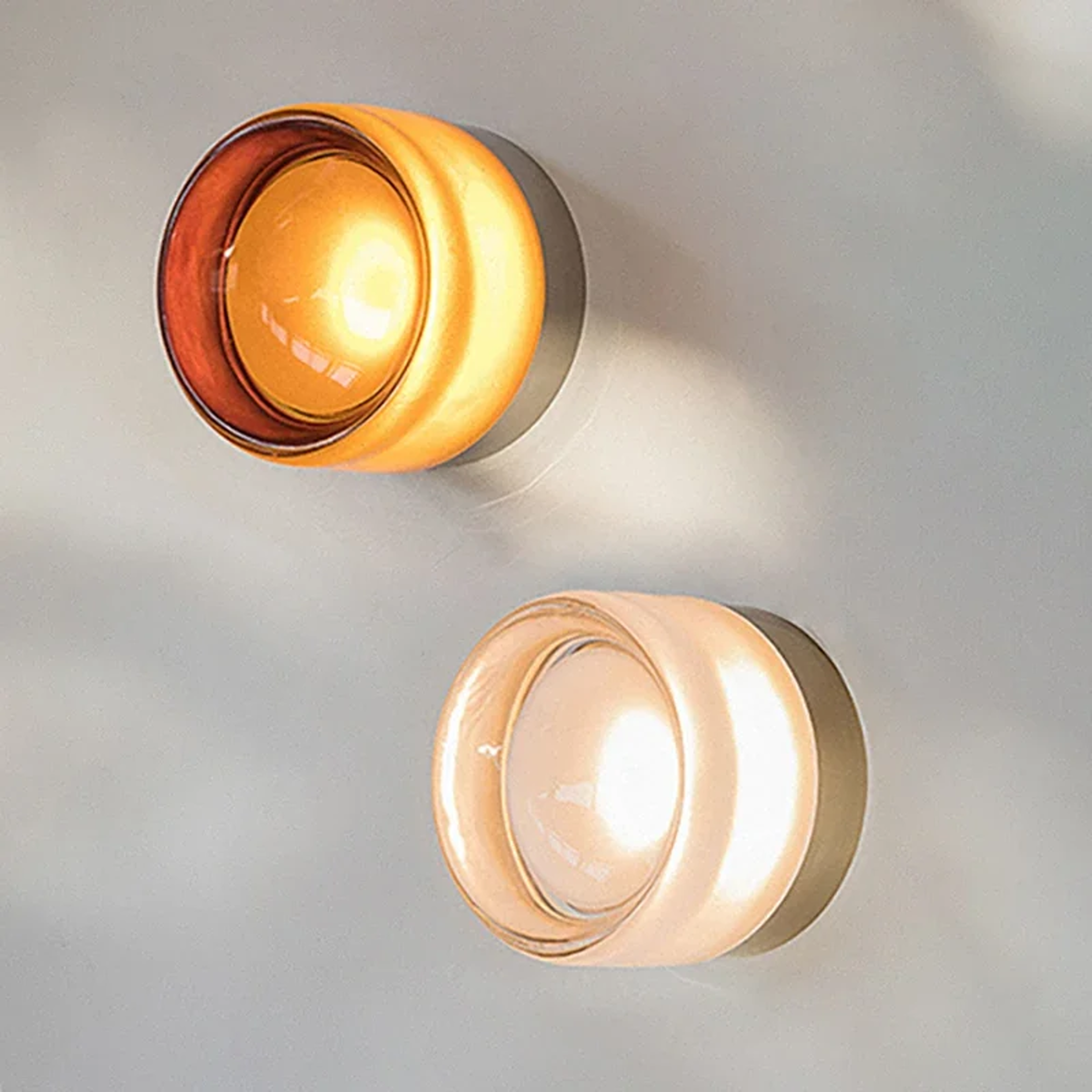 modern led wall sconce amber jelly decorative indoor wall light