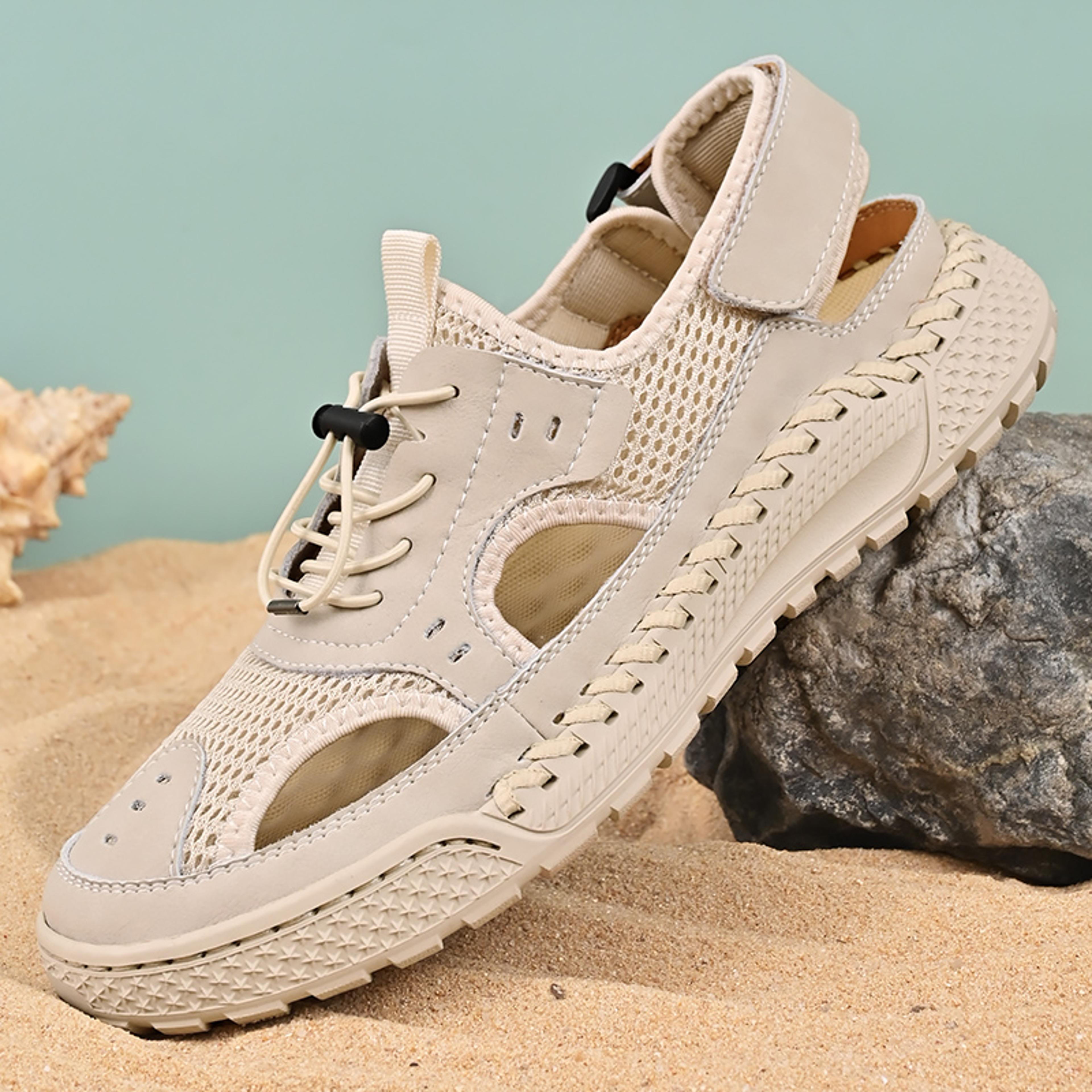 men breathable outdoor sandals lightweight summer beach shoes