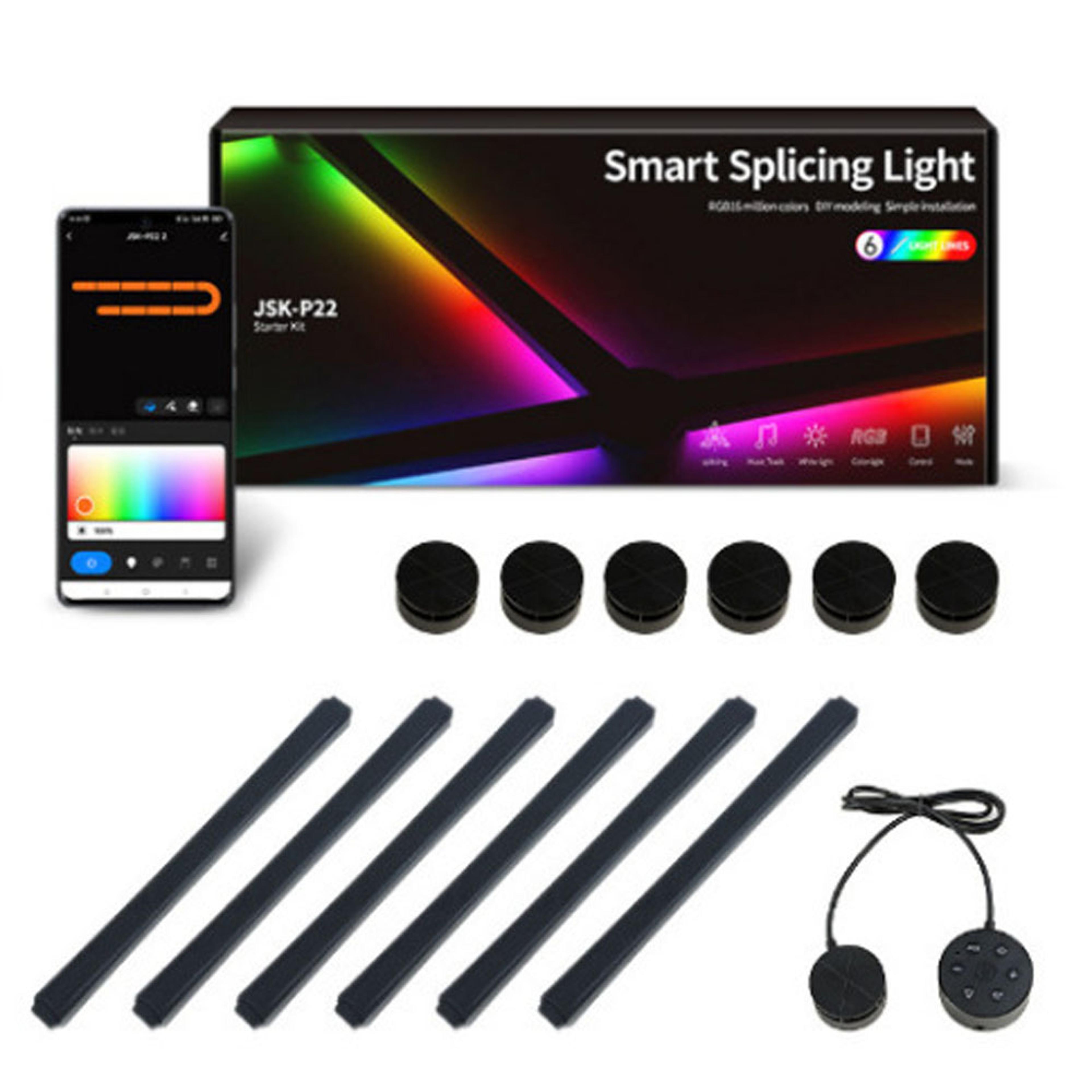 rgb smart wall light music sync diy gaming room atmosphere lamp