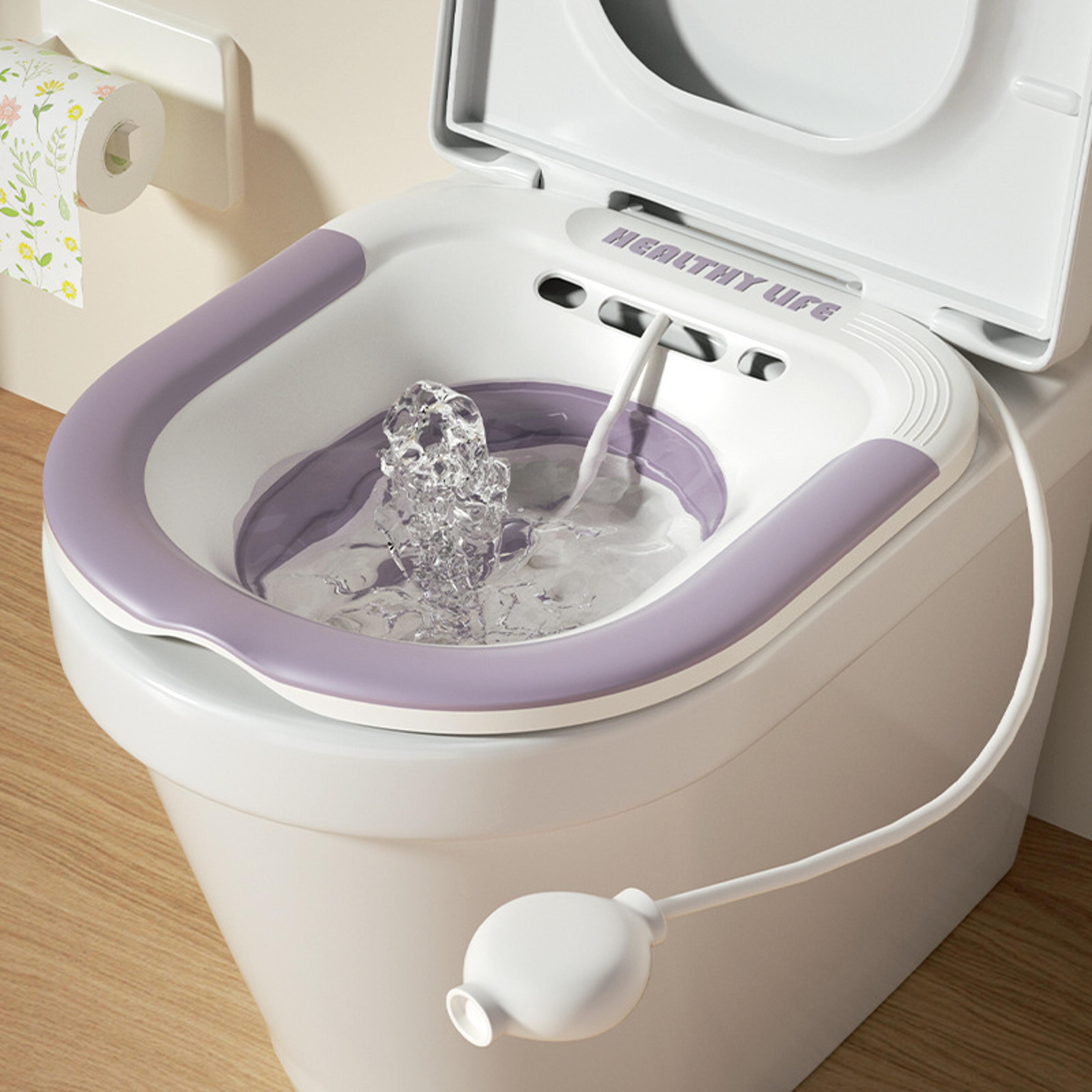 foldable sitz bath basin for postpartum care hemorrhoid comfort and personal hygiene