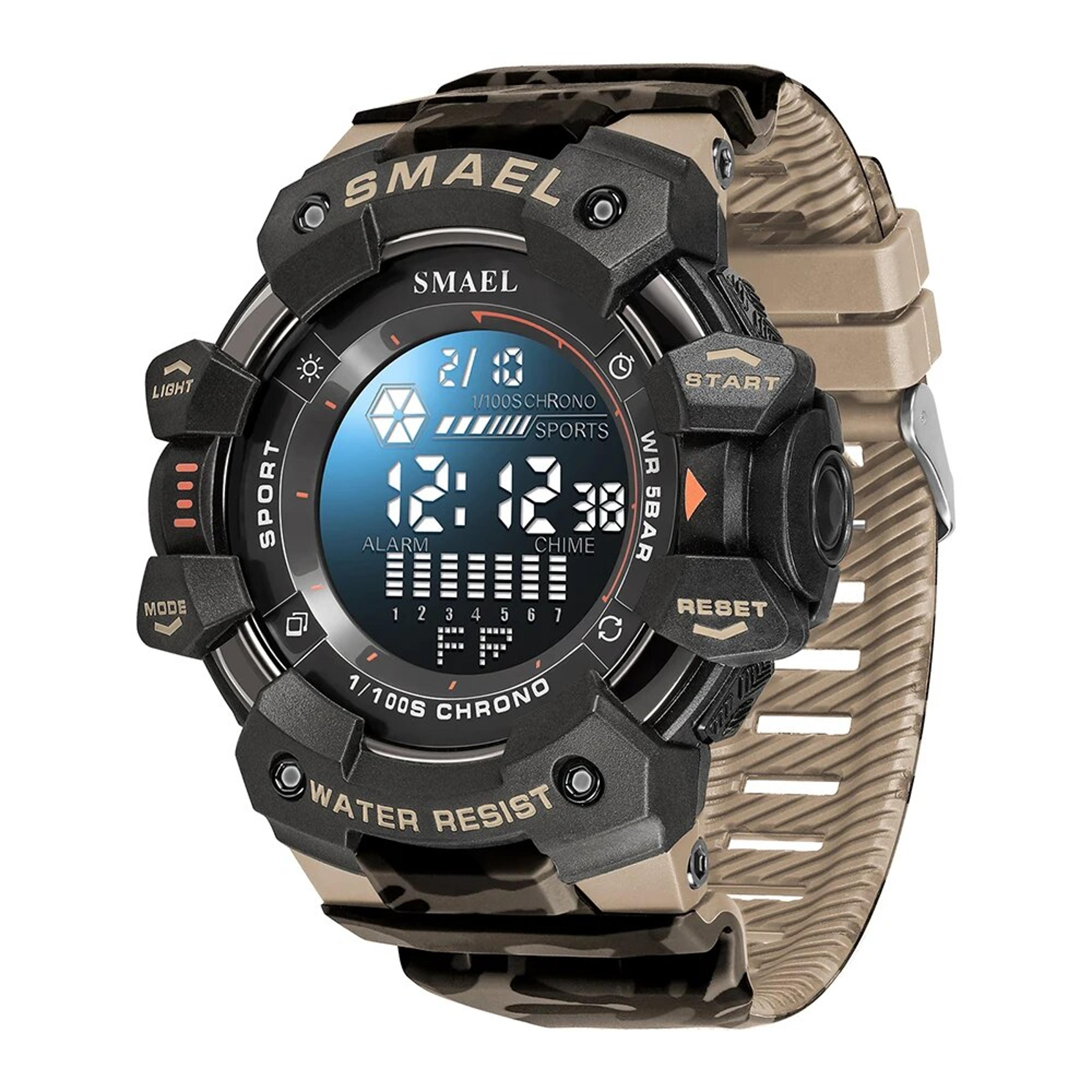 camouflage digital sports watch for men rugged outdoor military style wristwatch