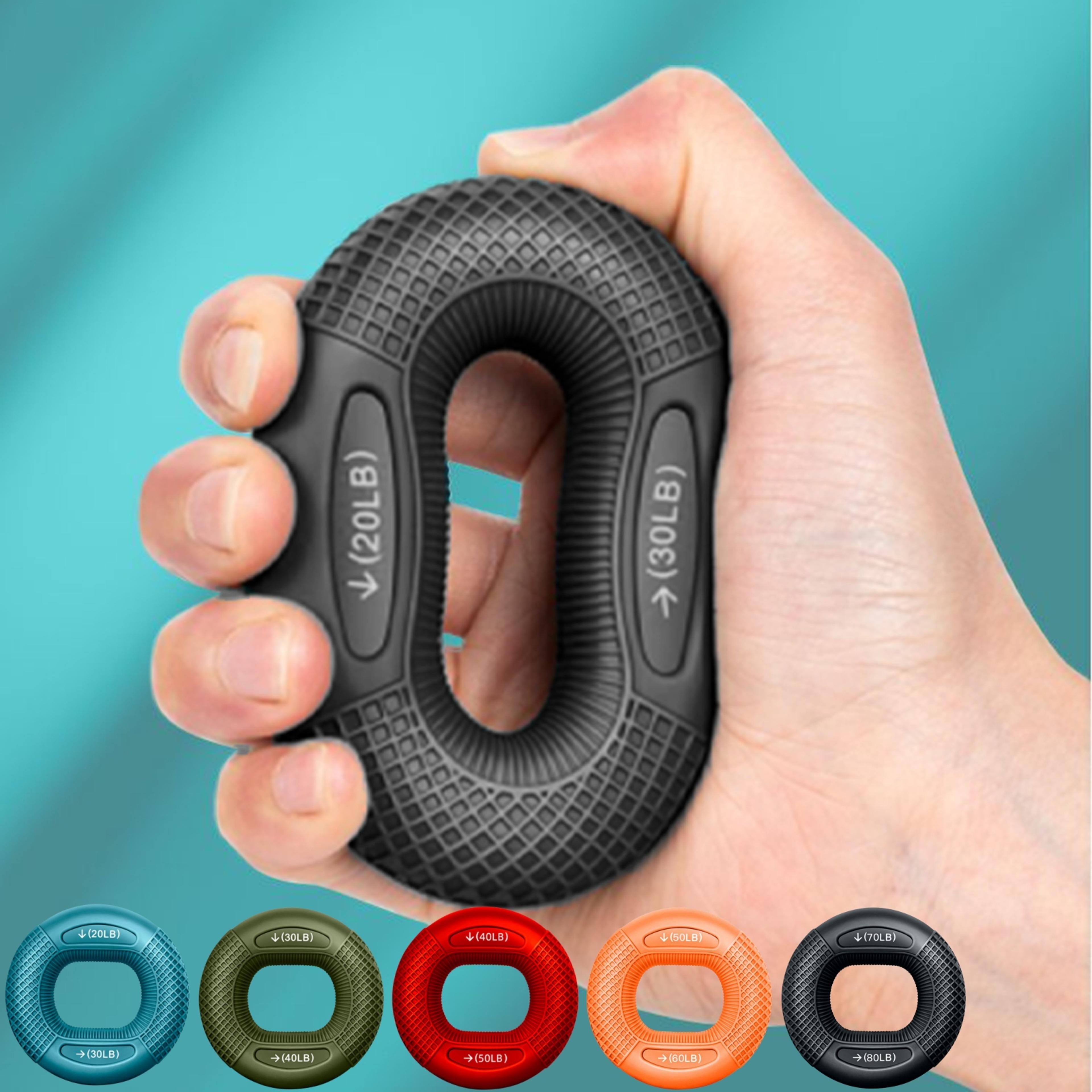 silicone hand grip strengthener finger exerciser ring for wrist and forearm training
