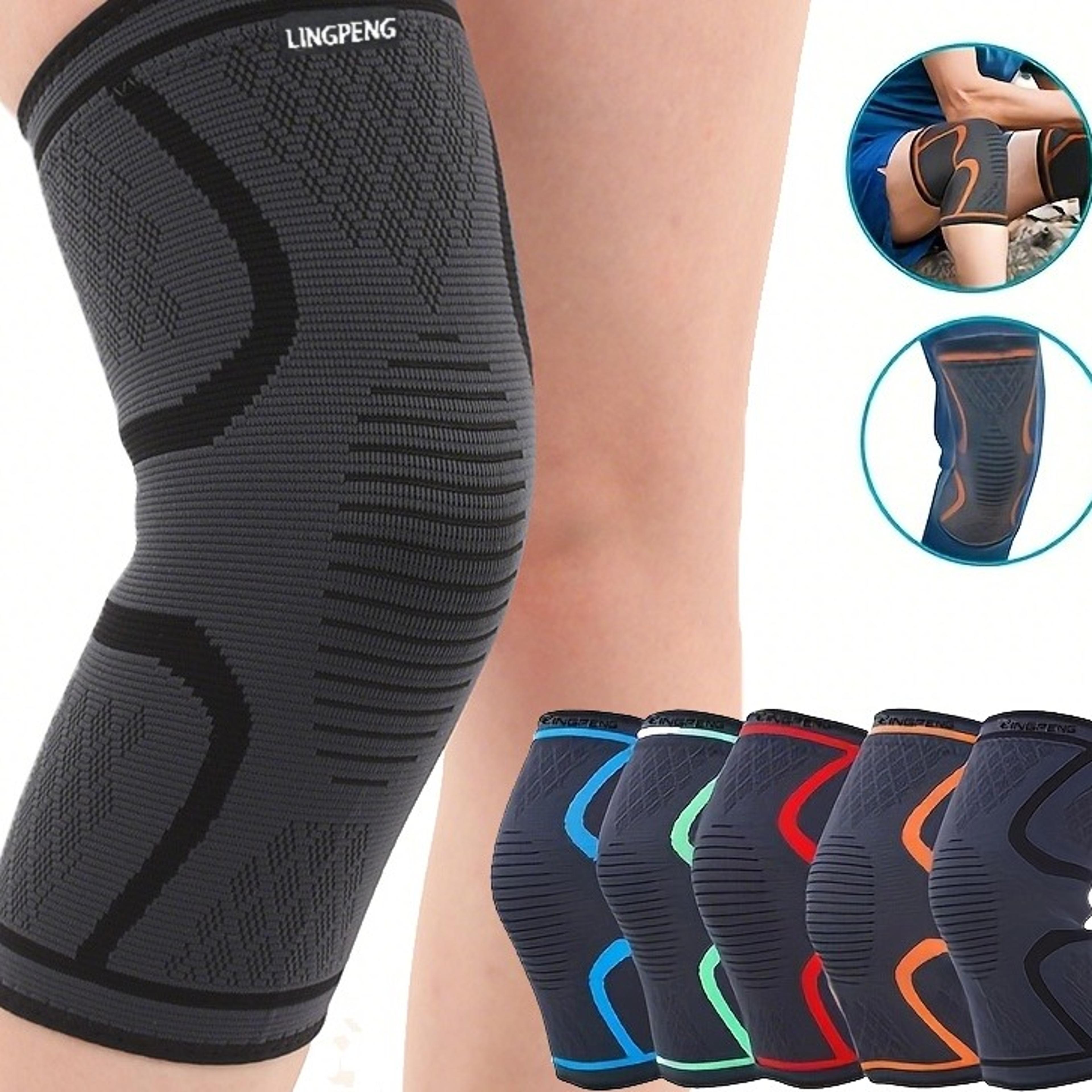 elastic compression knee support sleeve for running basketball cycling and fitness