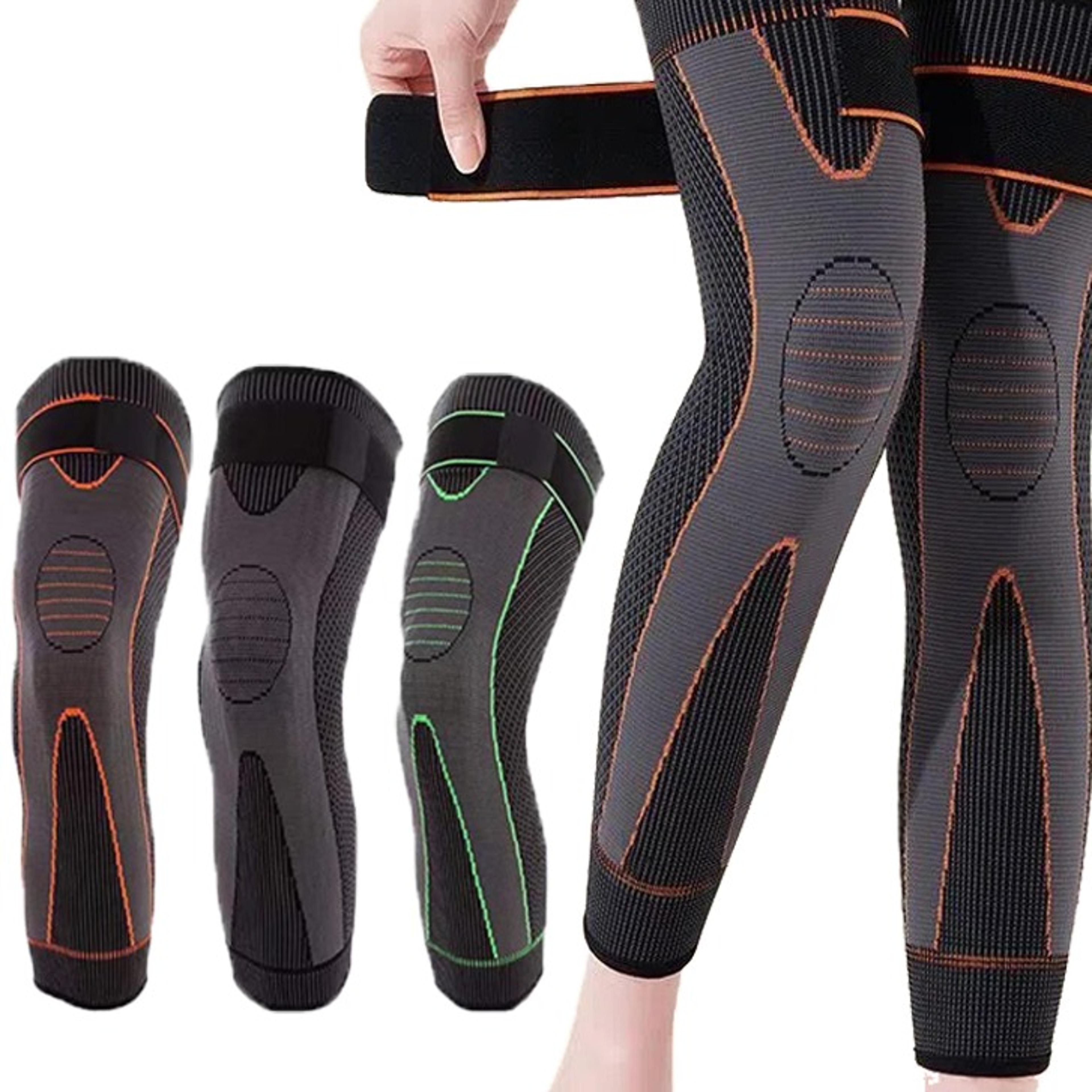 long compression knee sleeve for joint support and sports protection