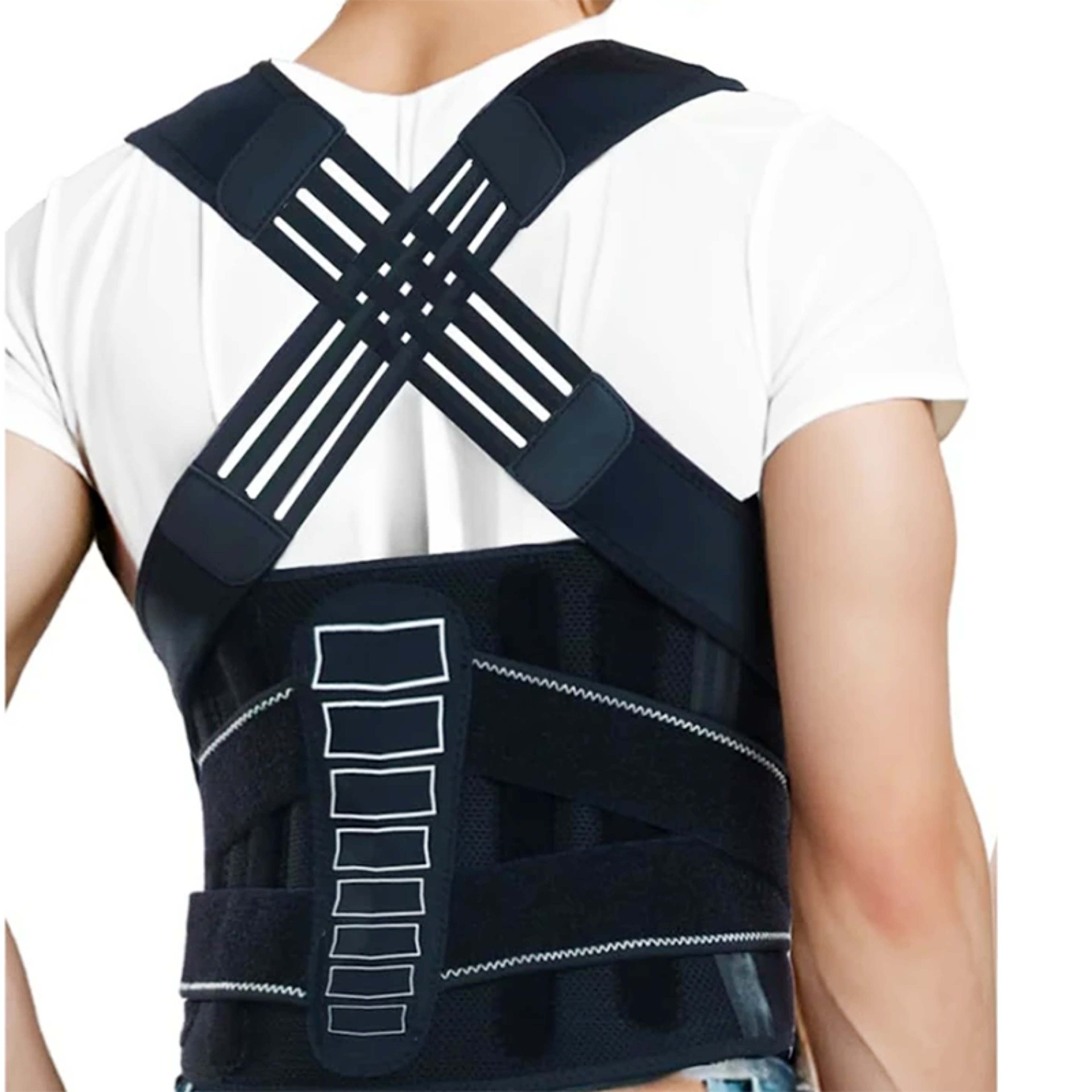 adjustable posture corrector shoulder brace for upper back support