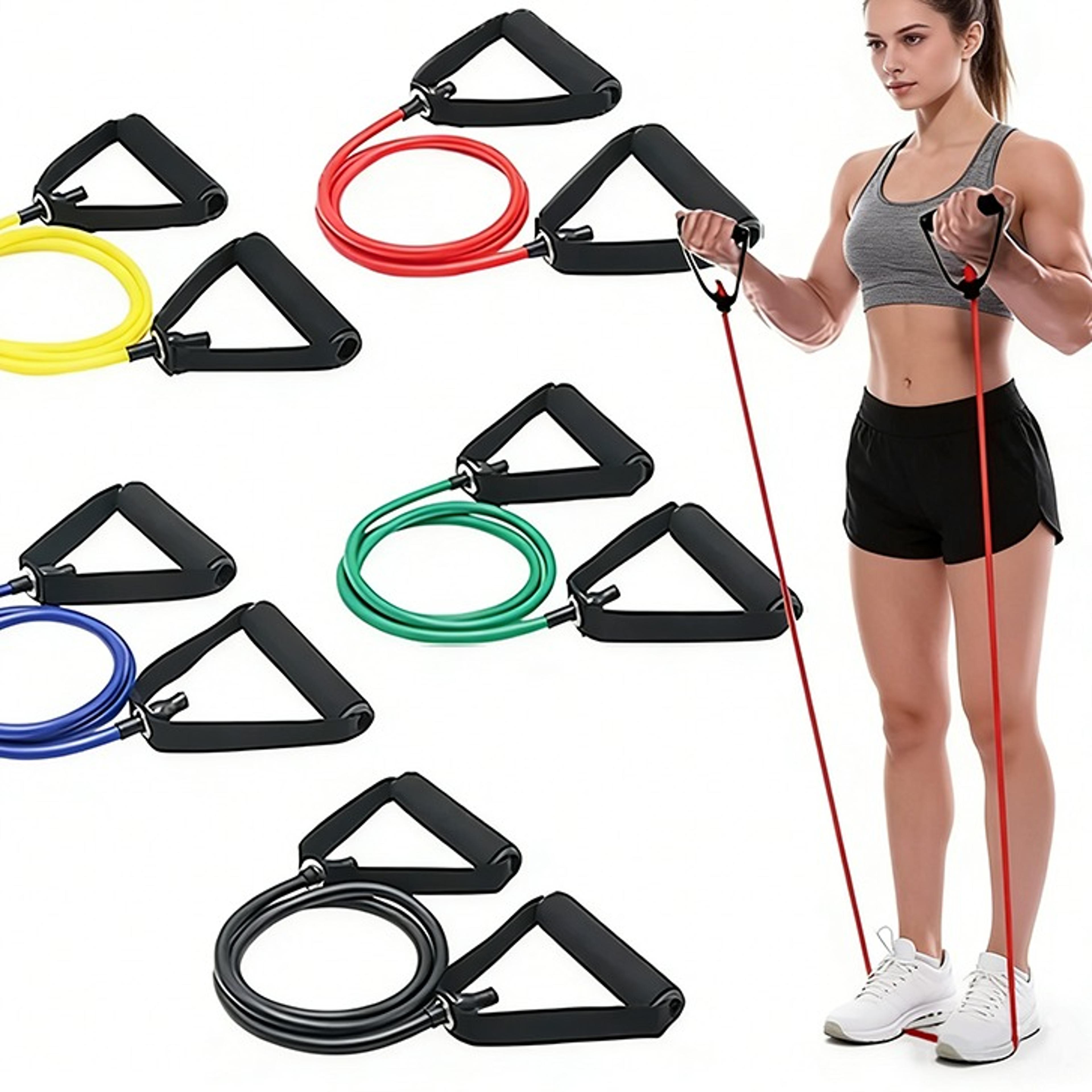 resistance bands with handles for full body strength training and home workouts