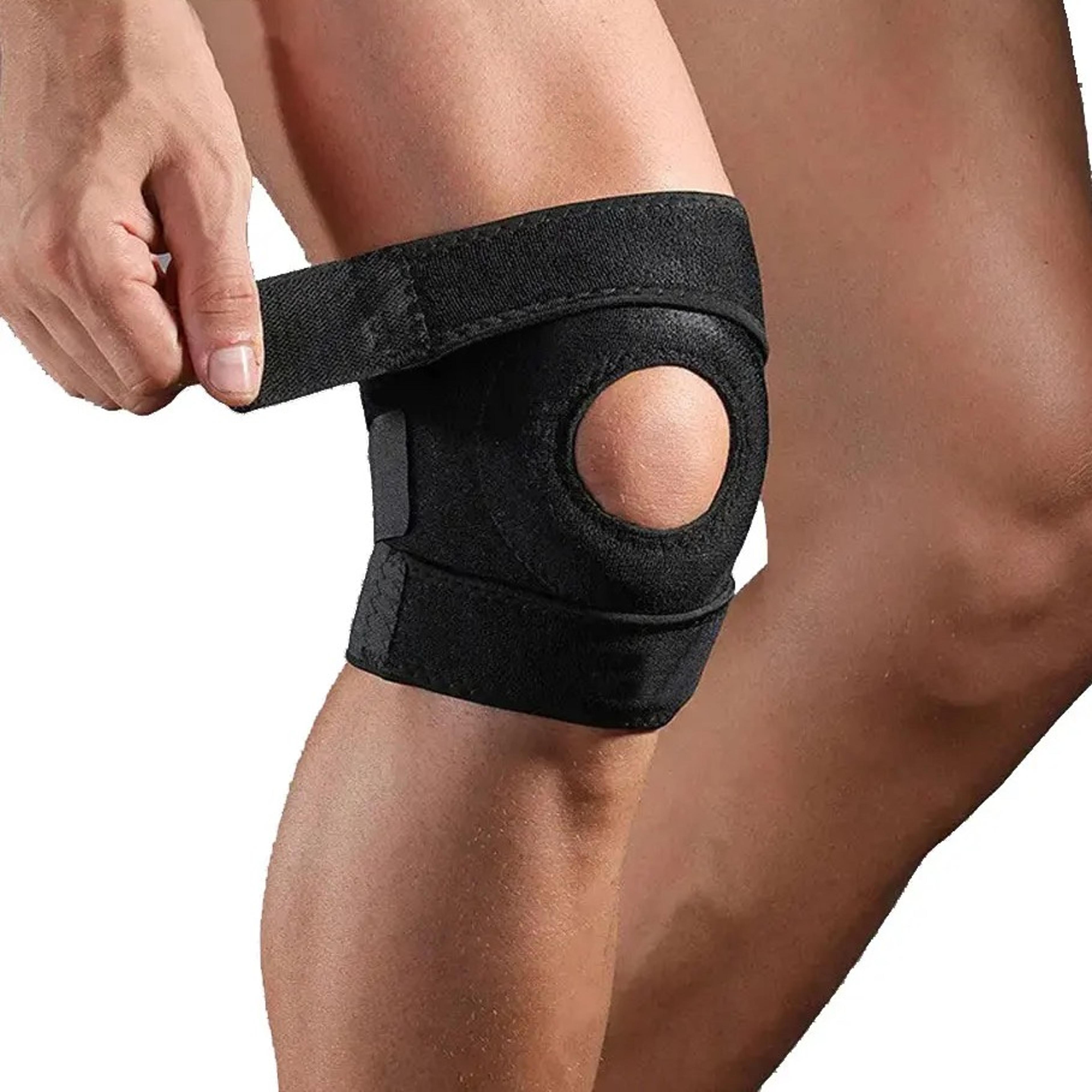 adjustable open patella knee support brace for running fitness and joint stability