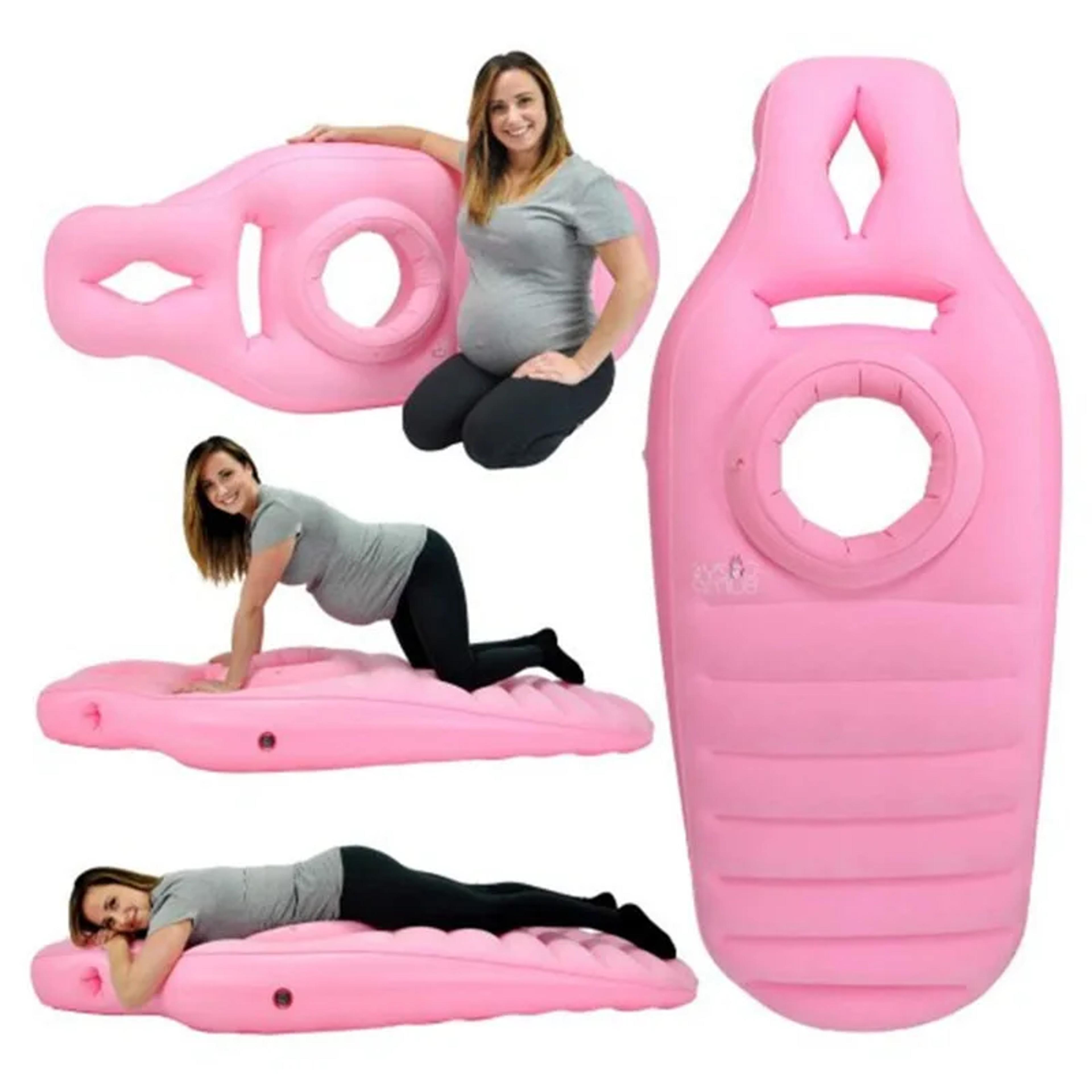 inflatable pregnancy pillow maternity body mattress with belly support for rest yoga and sleep