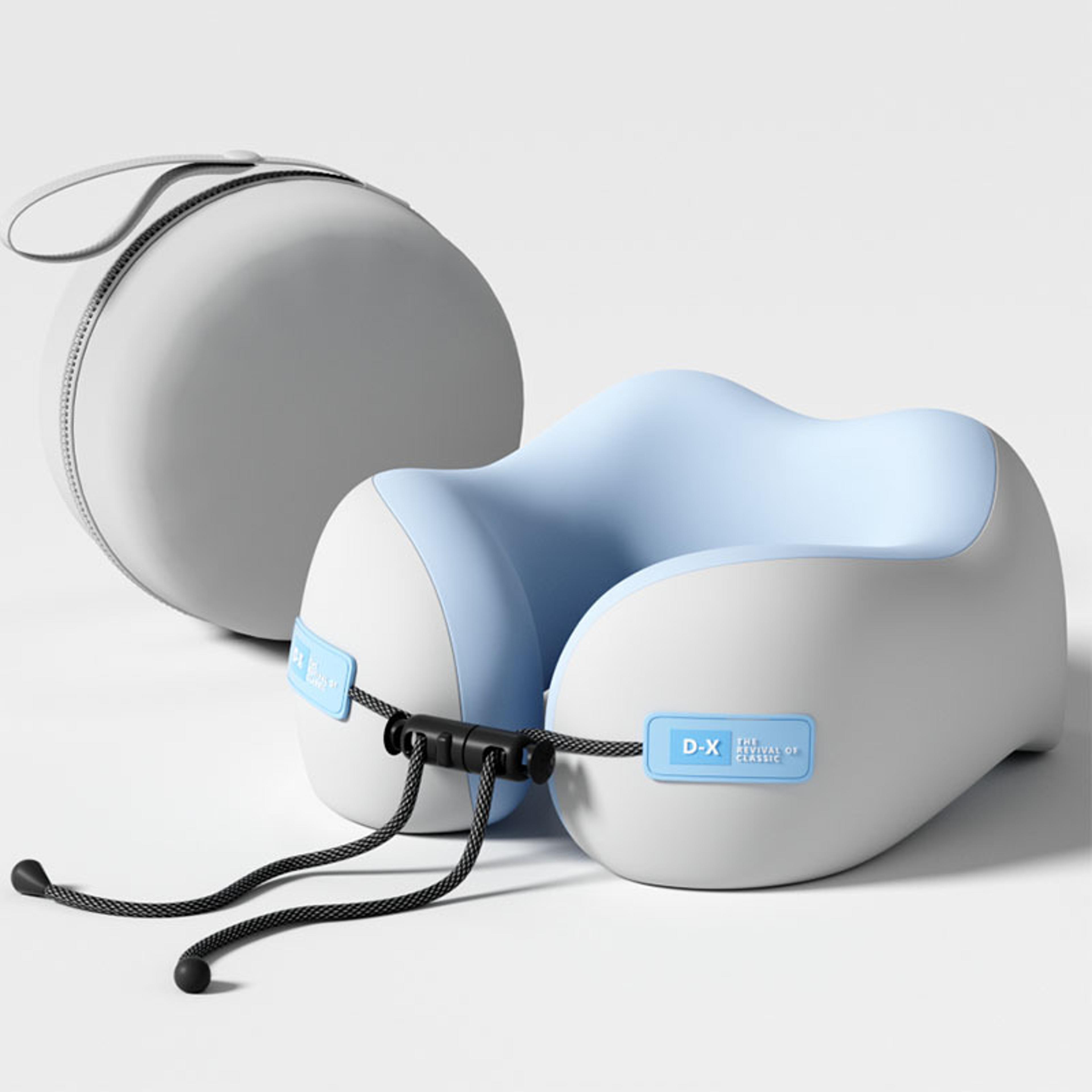 u shaped memory foam travel pillow with ergonomic neck support for airplane sleep