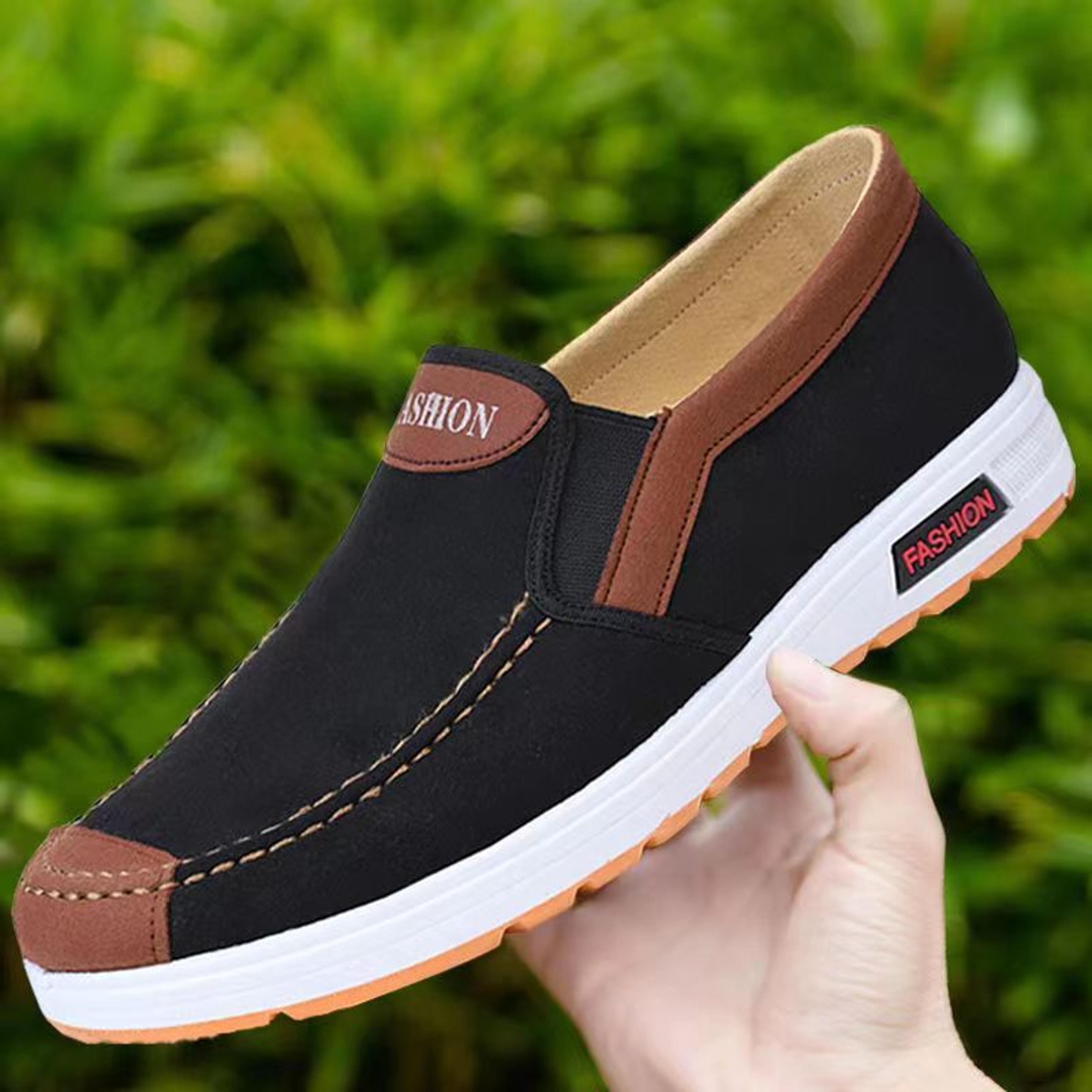 men lightweight canvas walking shoes soft casual flat shoes for everyday comfort