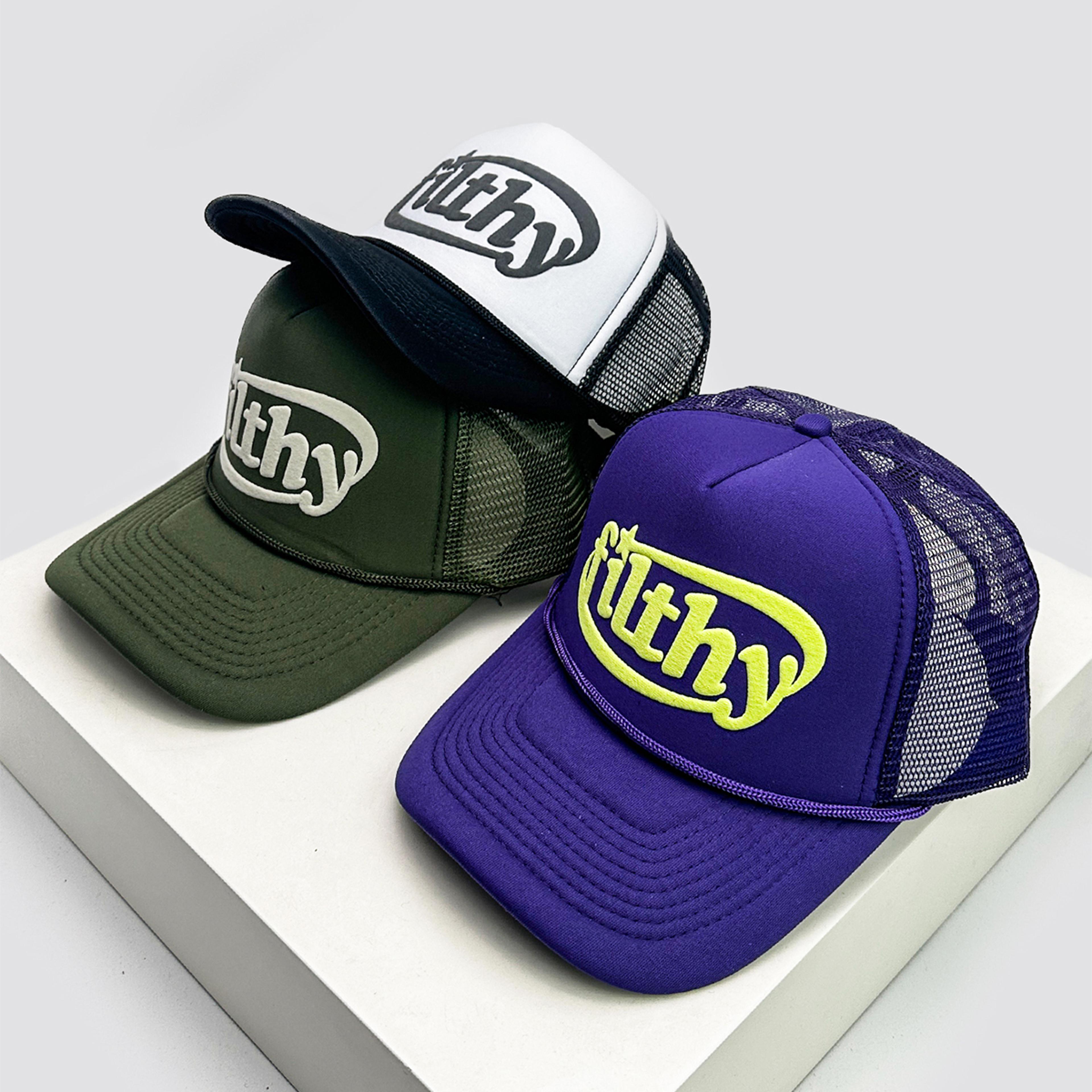 color block trucker hat breathable mesh baseball cap for unisex streetwear