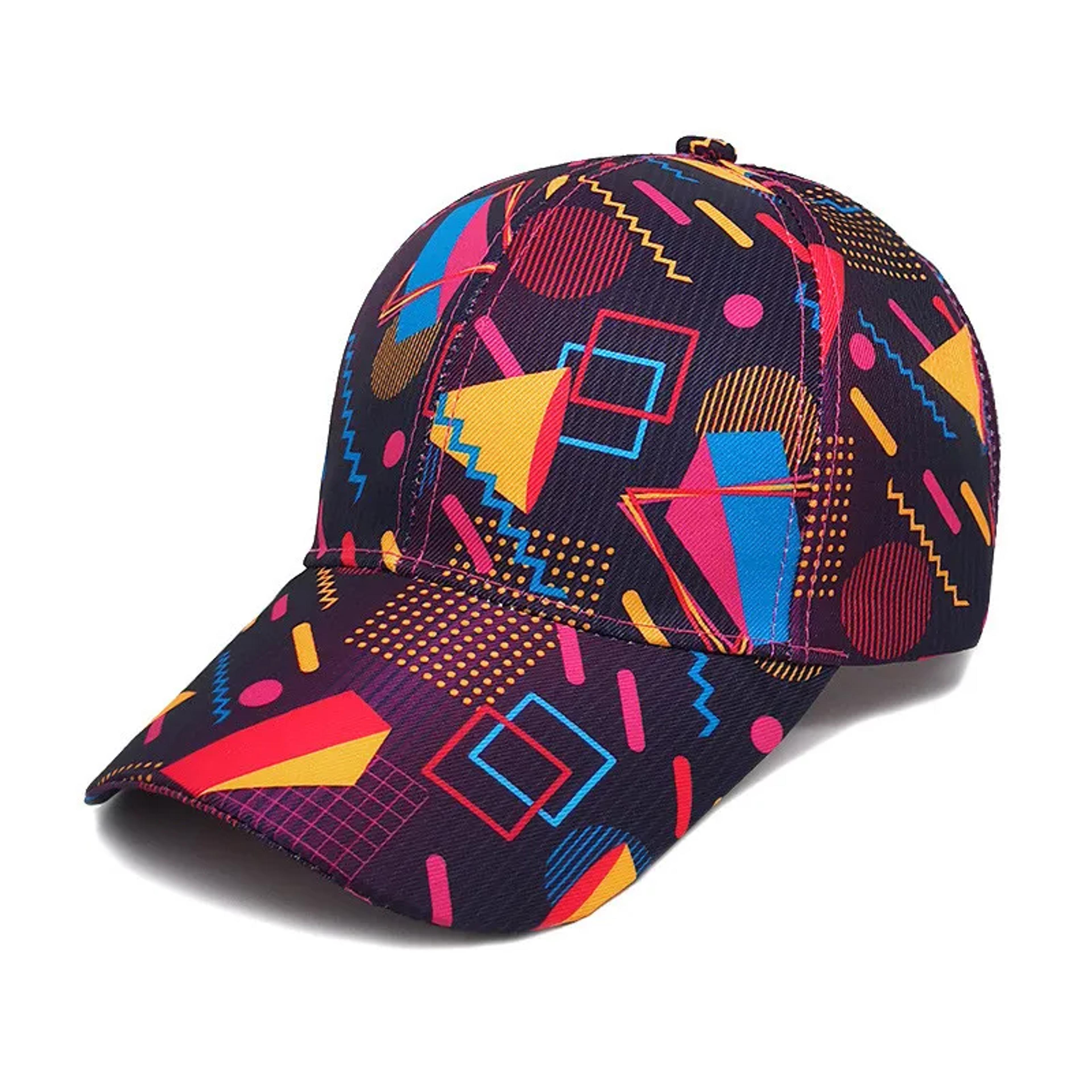 graffiti print baseball cap adjustable unisex snapback hat for outdoor streetwear