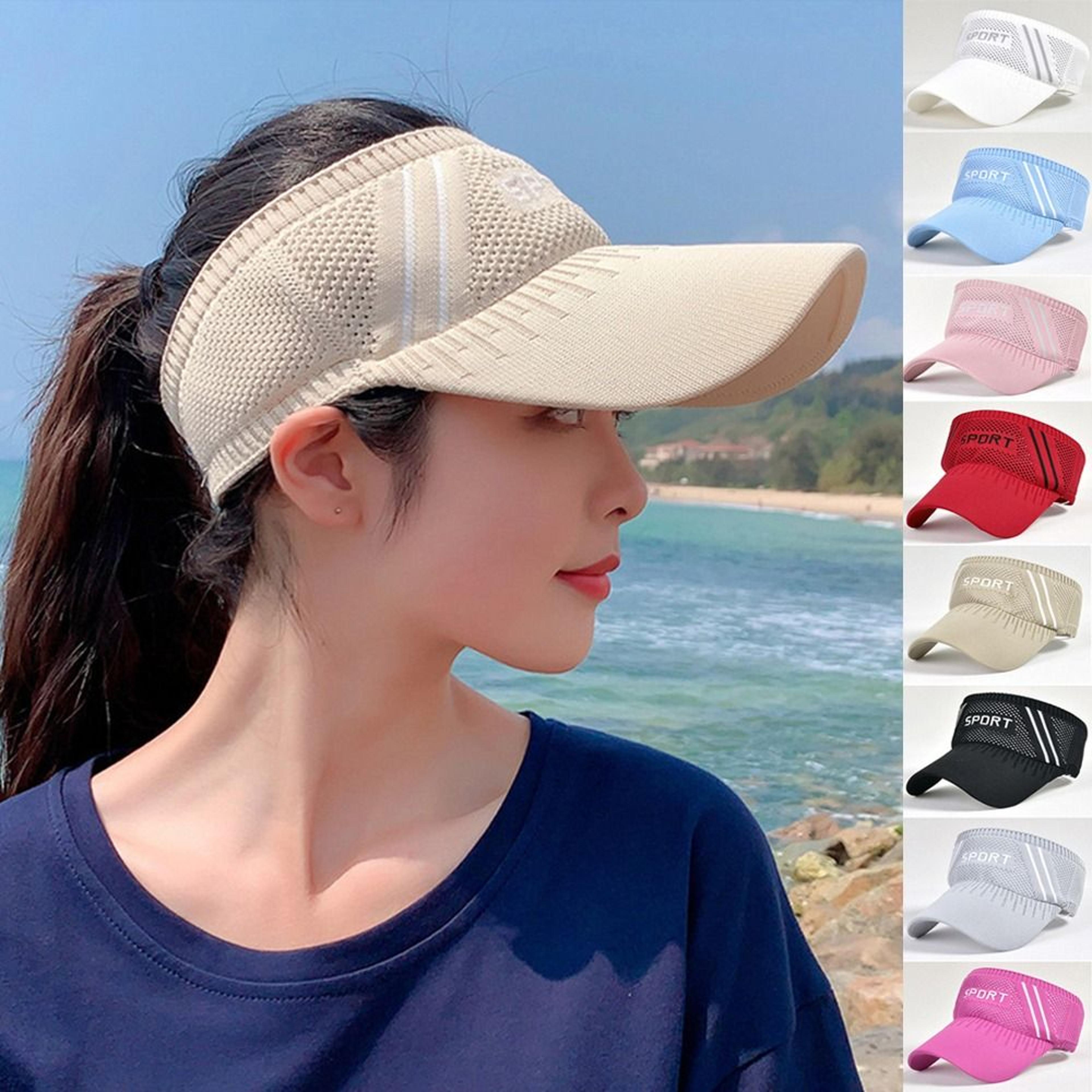 womens breathable ponytail baseball cap sun protection outdoor sports hat