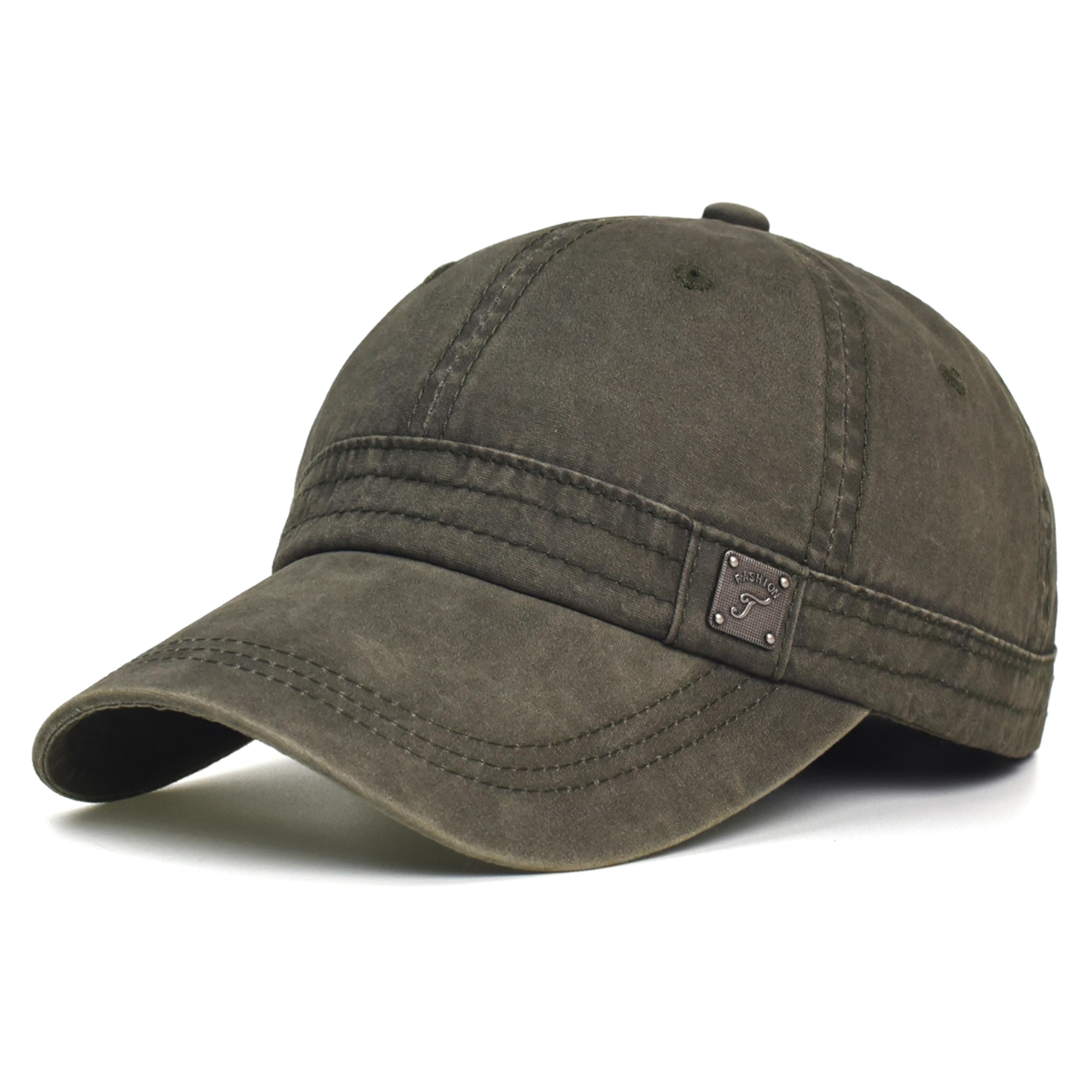 vintage washed cotton baseball cap adjustable low profile dad hat for men and women