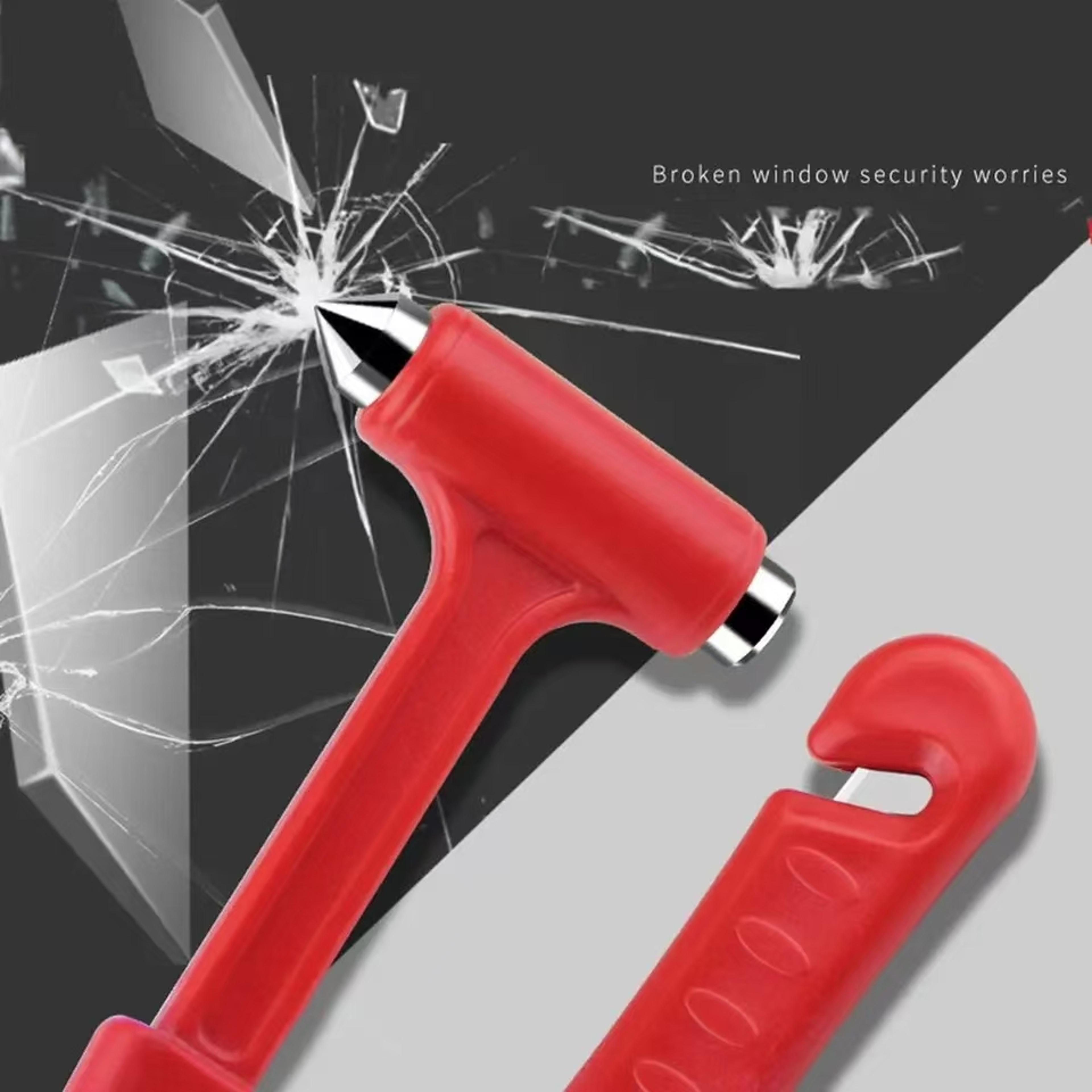 car safety hammer emergency window breaker and seat belt cutter escape tool