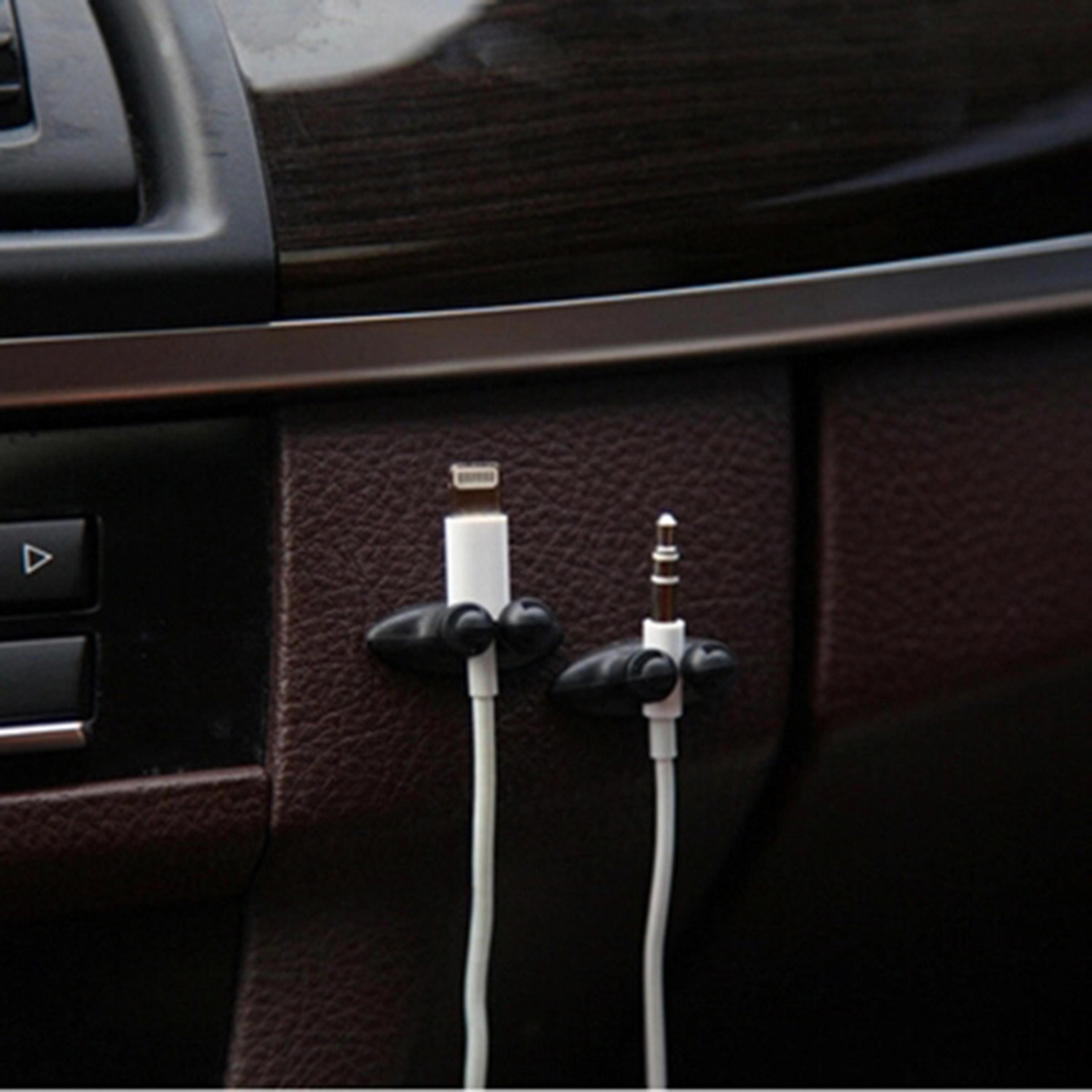 car cable organizer usb charger cord clips for clean interior wire management