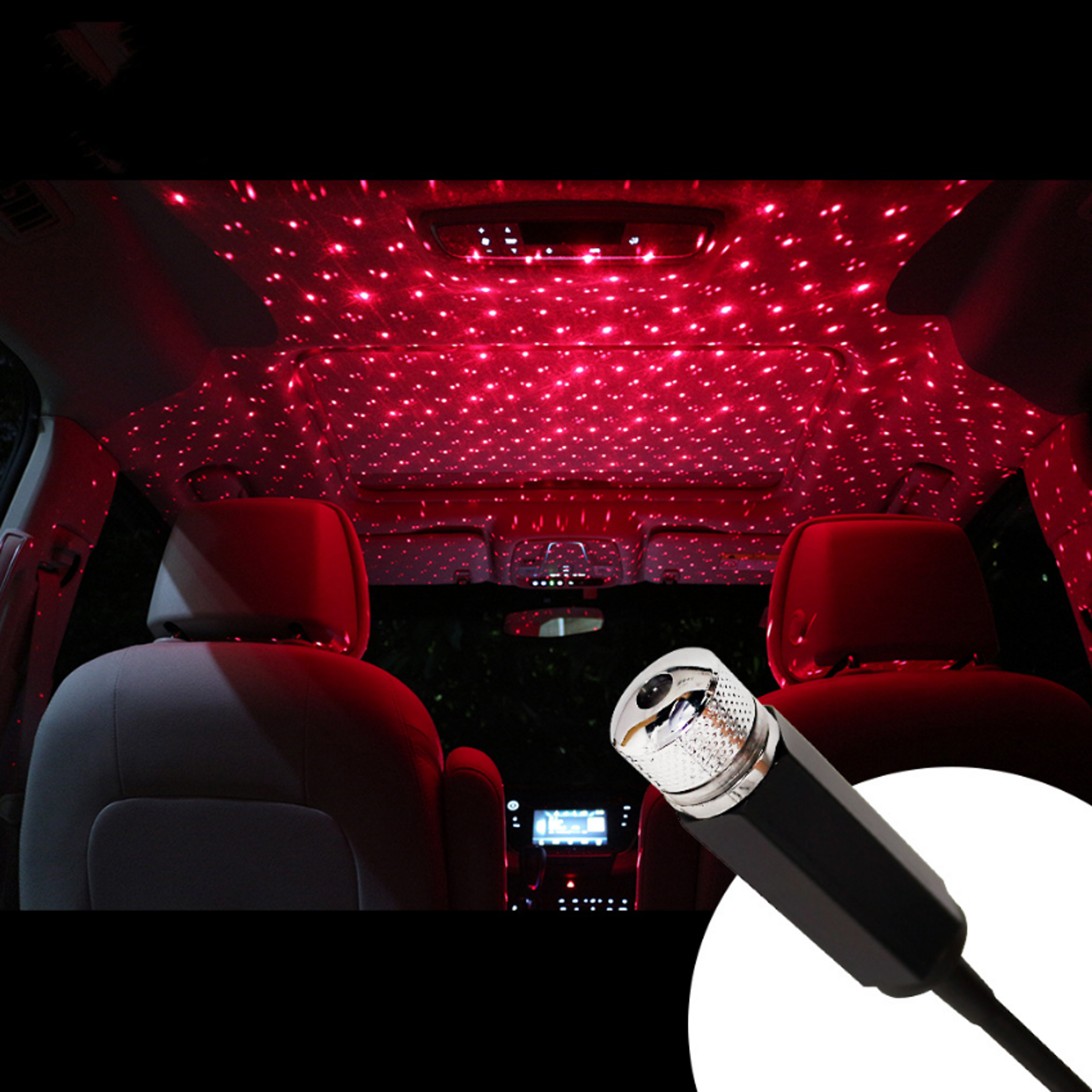usb led car interior ambient light plug and play atmosphere lamp