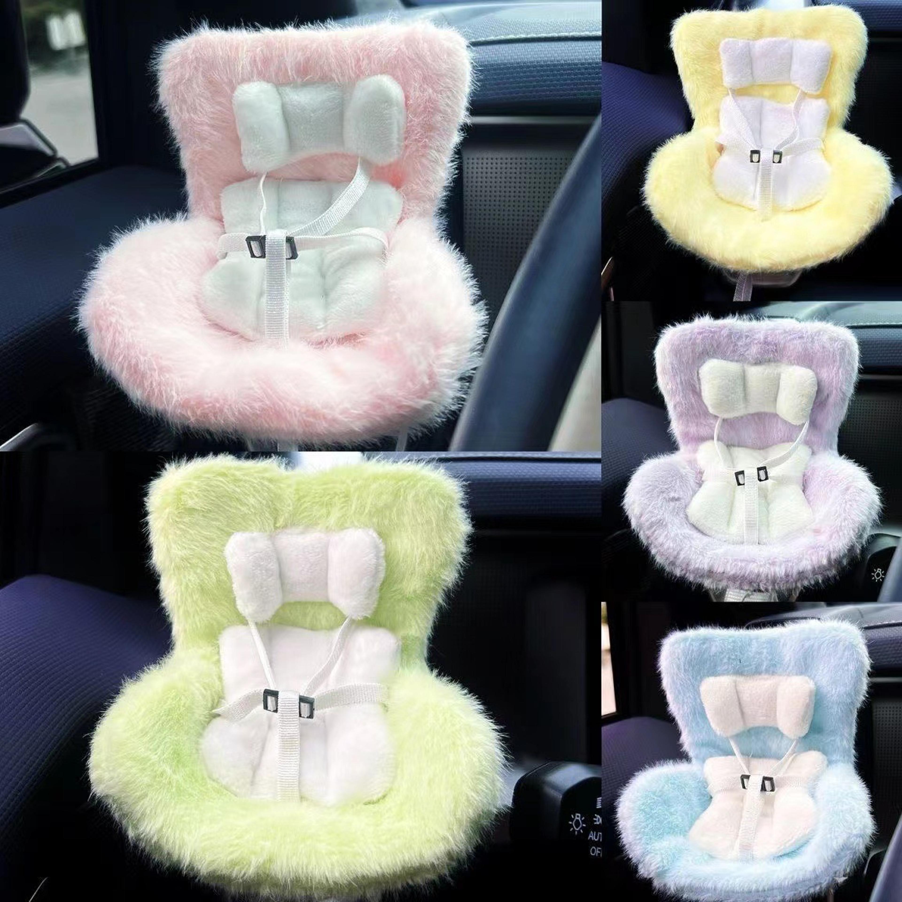 mini doll car seat for plush dolls air vent display holder and cute car interior decor